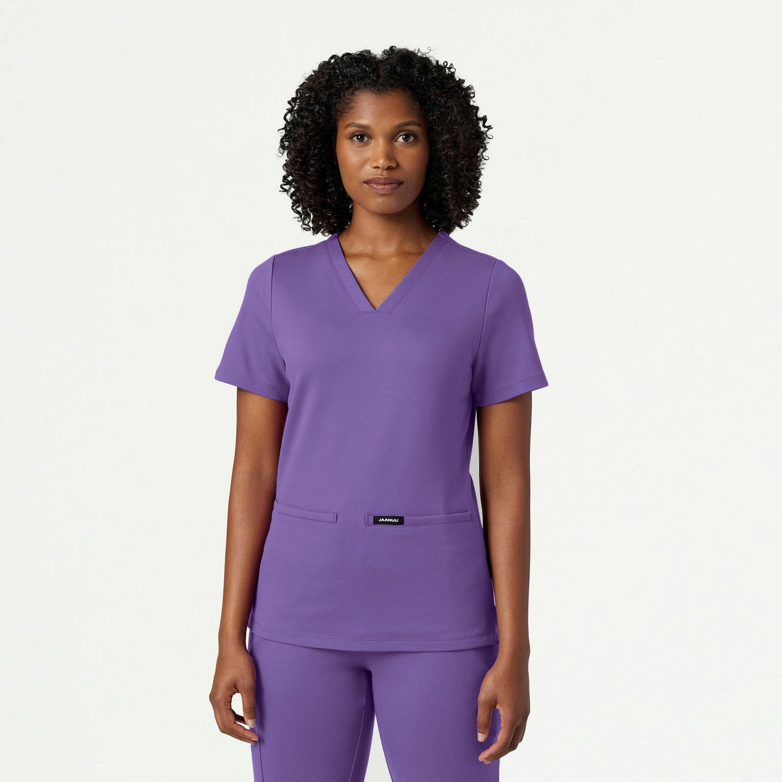 Cesi Slim ULTRAsoft Scrub Top - Violet - WOMEN'S TOPS - Jaanuu