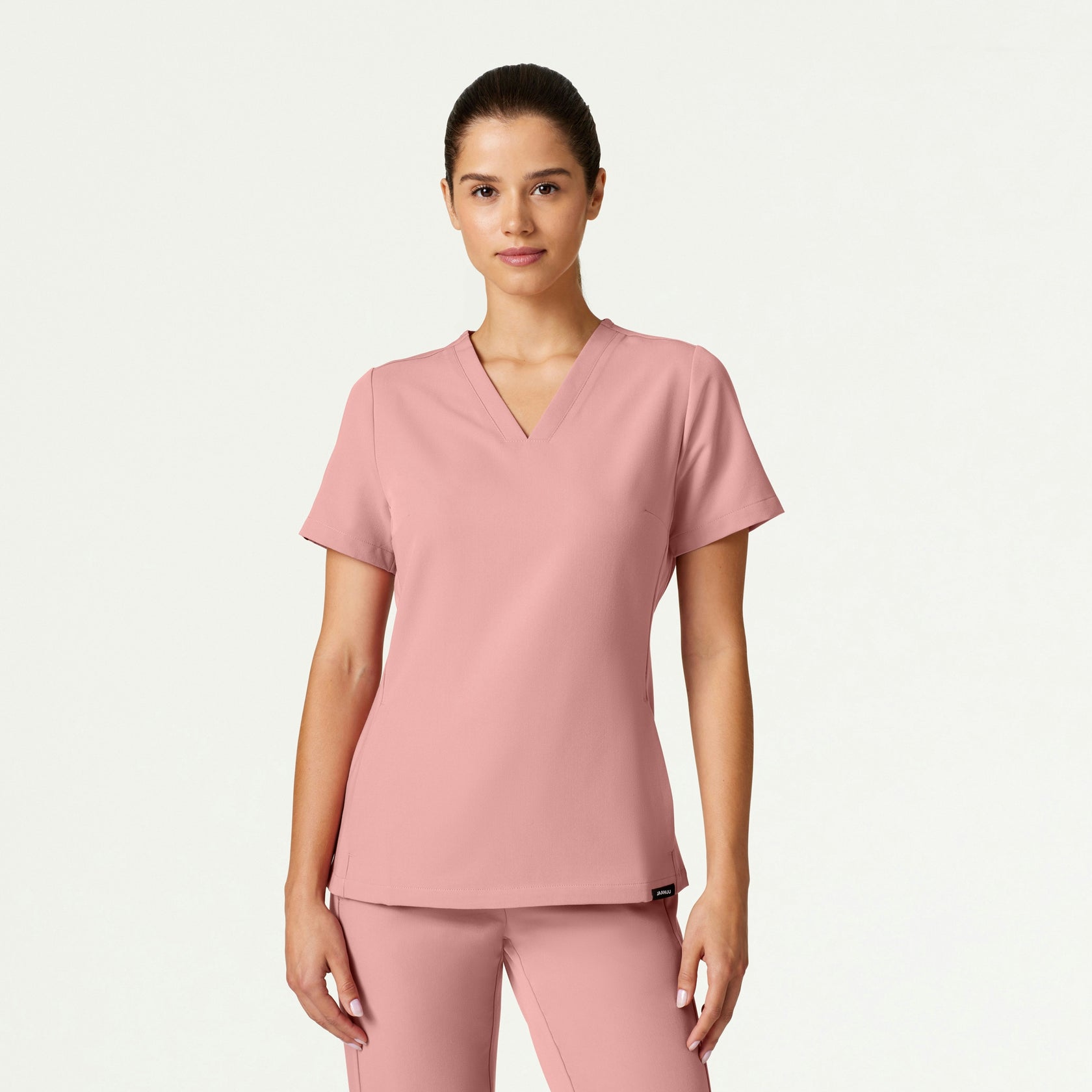 Carte Slim 2-Pocket Scrub Top - Mauve - WOMEN'S TOPS - Jaanuu