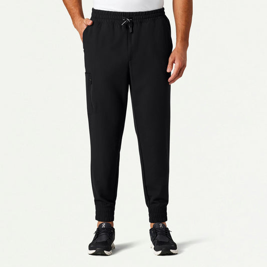 Cobot 8-Pocket Scrub Jogger - Black - MEN'S PANTS - Jaanuu