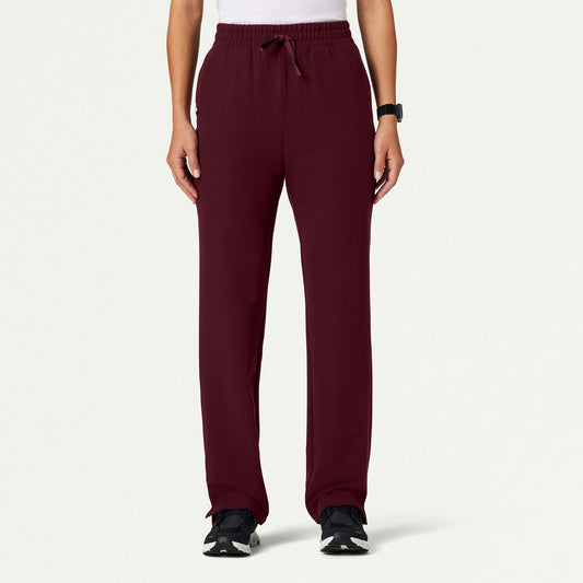 Kerr 365 High Waisted Scrub Pant - Burgundy - WOMEN'S PANTS - Jaanuu