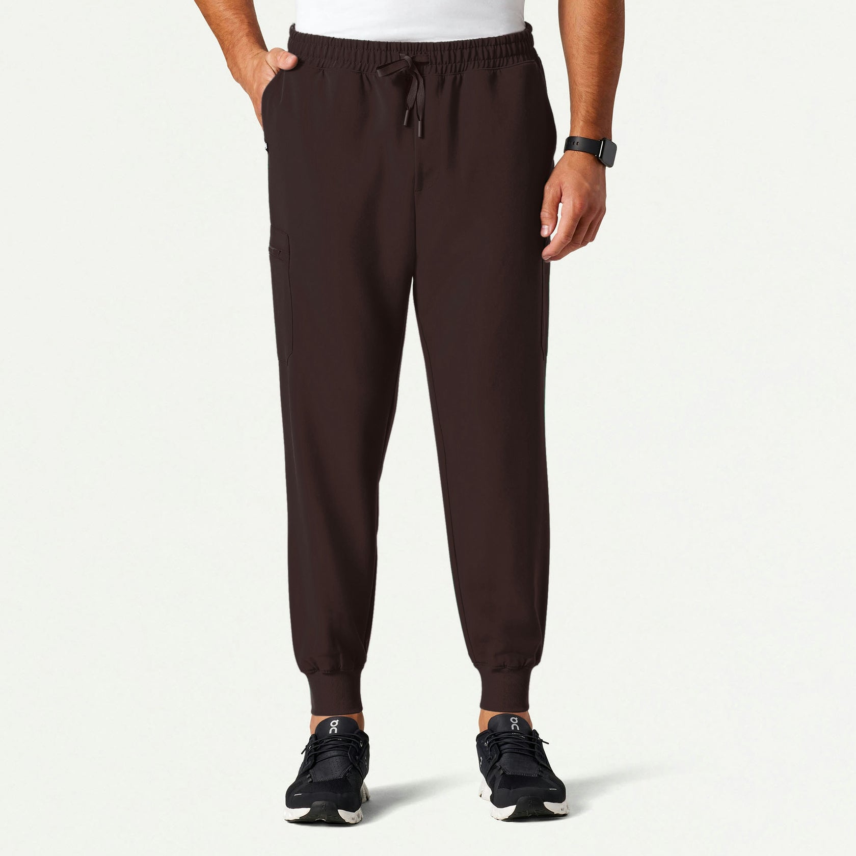 Osmo 8-Pocket Scrub Jogger - Espresso - MEN'S PANTS - Jaanuu