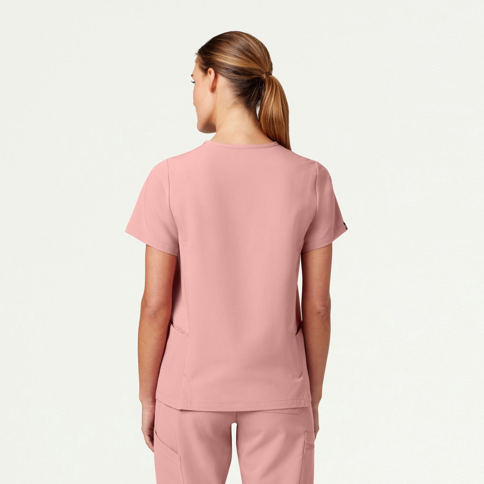 Magna 3-Pocket Scrub Top - Mauve - WOMEN'S TOPS - Jaanuu