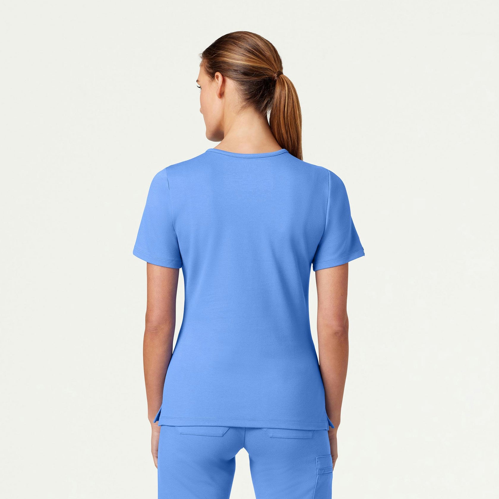 Cesi Slim ULTRAsoft Scrub Top - Ceil Blue - WOMEN'S TOPS - Jaanuu