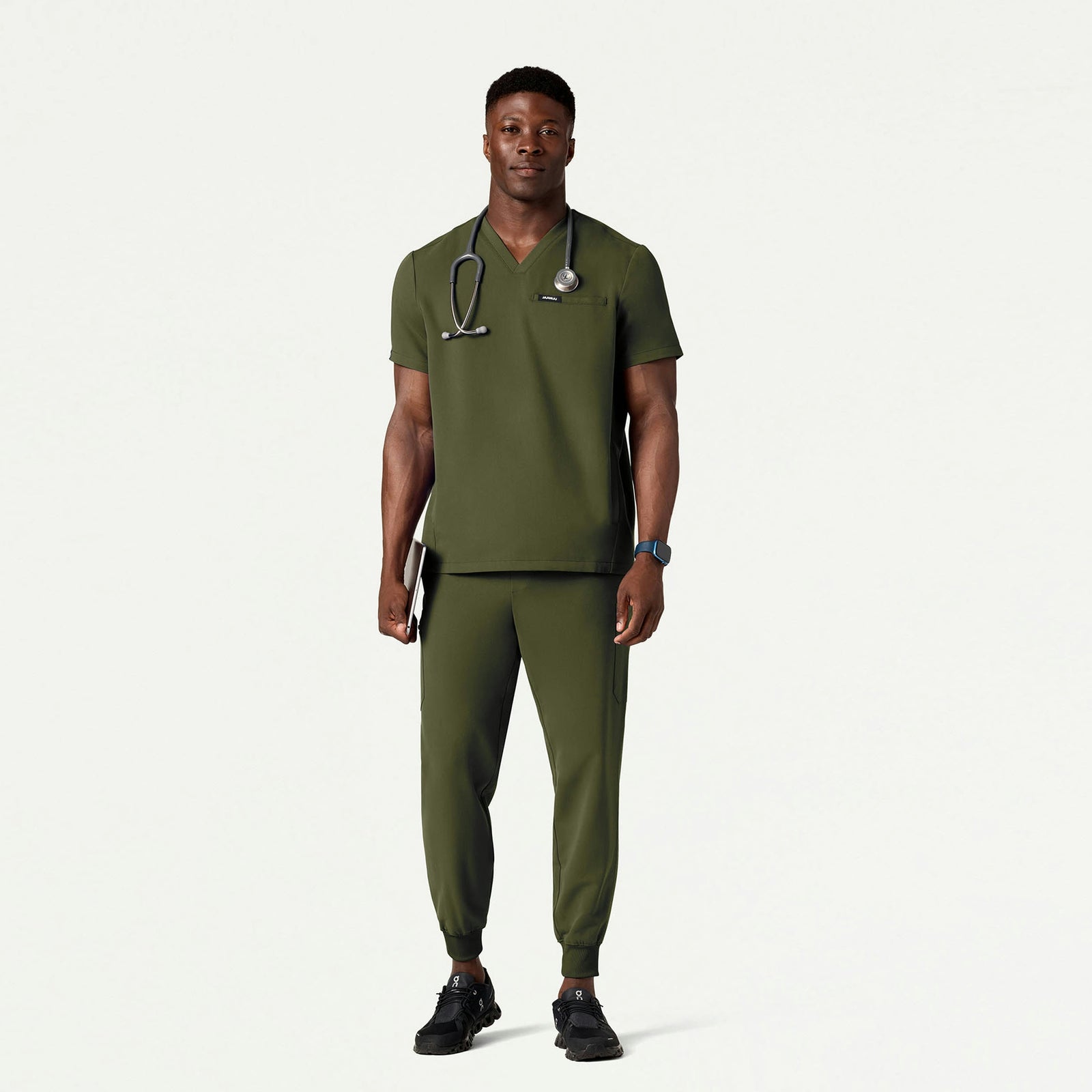 Osmo 8-Pocket Scrub Jogger - Olive - MEN'S PANTS - Jaanuu