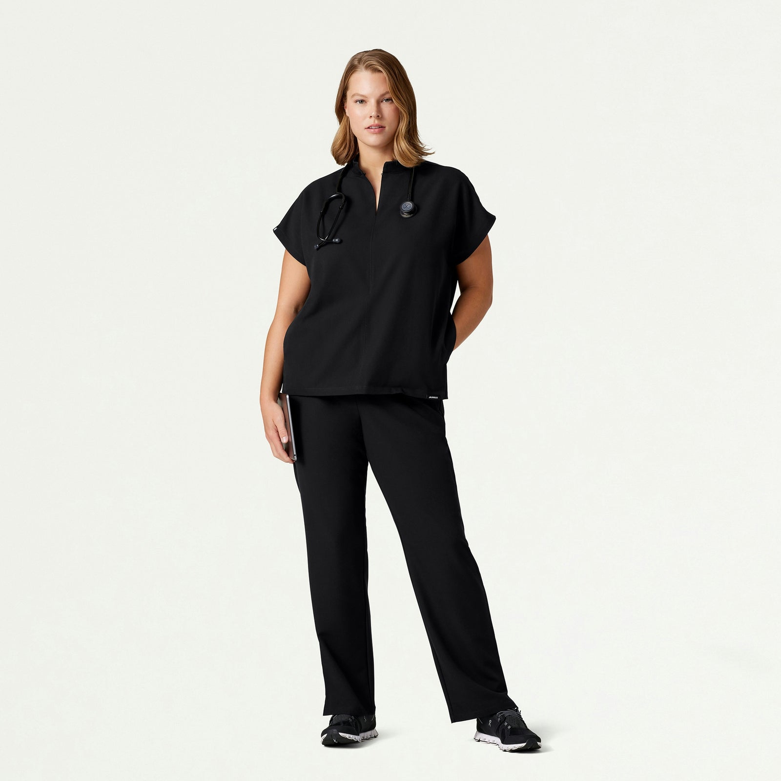 Kerr 365 High Waisted Scrub Pant - Black - WOMEN'S PANTS - Jaanuu