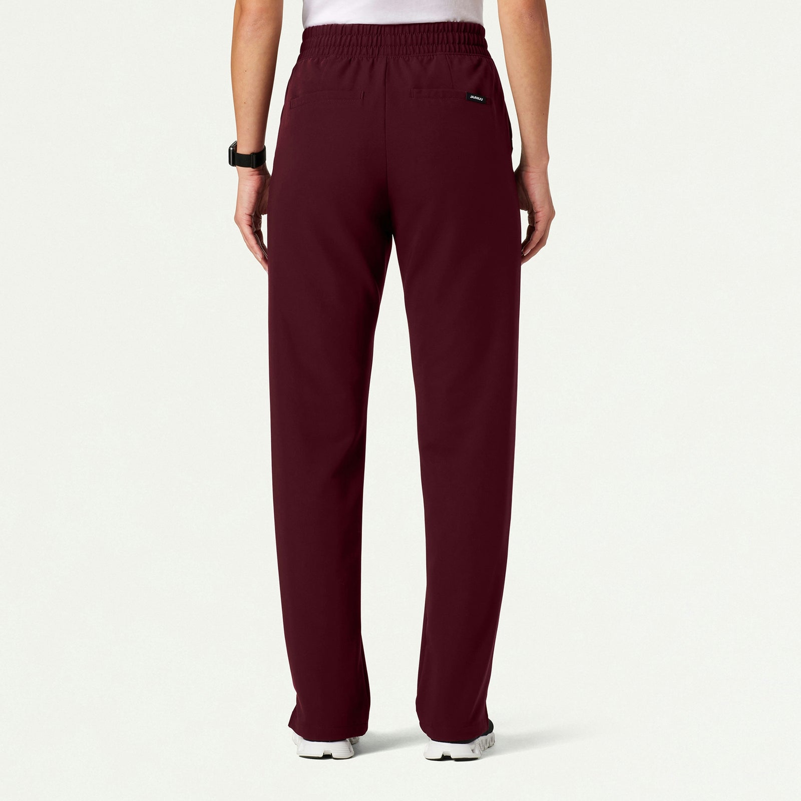 Kerr 365 High Waisted Scrub Pant - Burgundy - WOMEN'S PANTS - Jaanuu