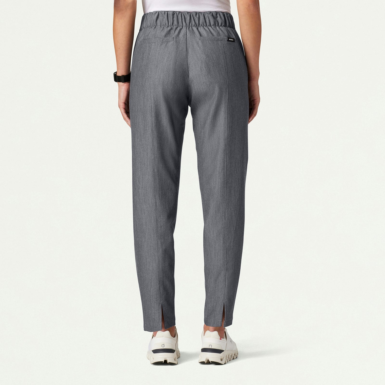 Lio Tapered 5-Pocket Scrub Pant - Heather Gray - WOMEN'S PANTS - Jaanuu