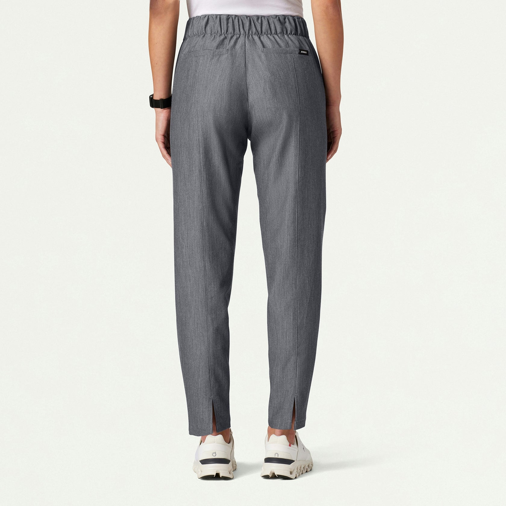 Lio Tapered 5-Pocket Scrub Pant - Heather Gray - WOMEN'S PANTS - Jaanuu