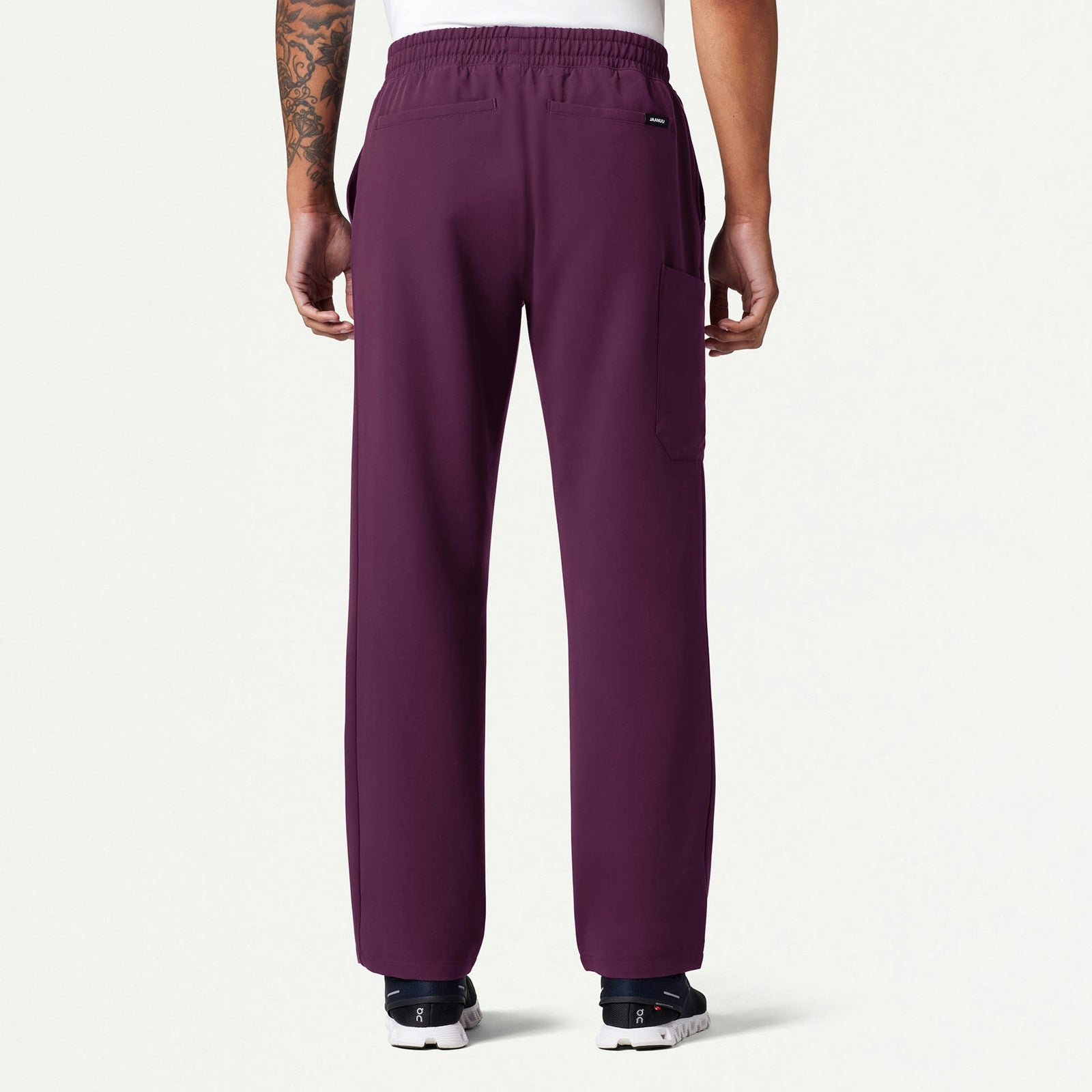 Rhodes Everyday Straight-Leg Scrub Pant - Dark Amethyst - MEN'S PANTS - Jaanuu