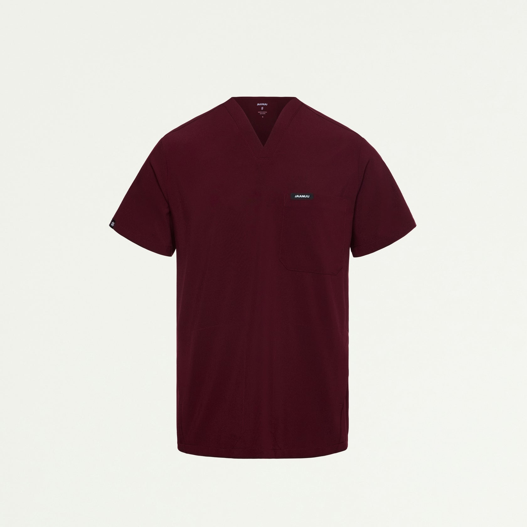 Bron ULTRAlite™ 3-Pocket Scrub Top - Burgundy - MEN'S TOPS - Jaanuu