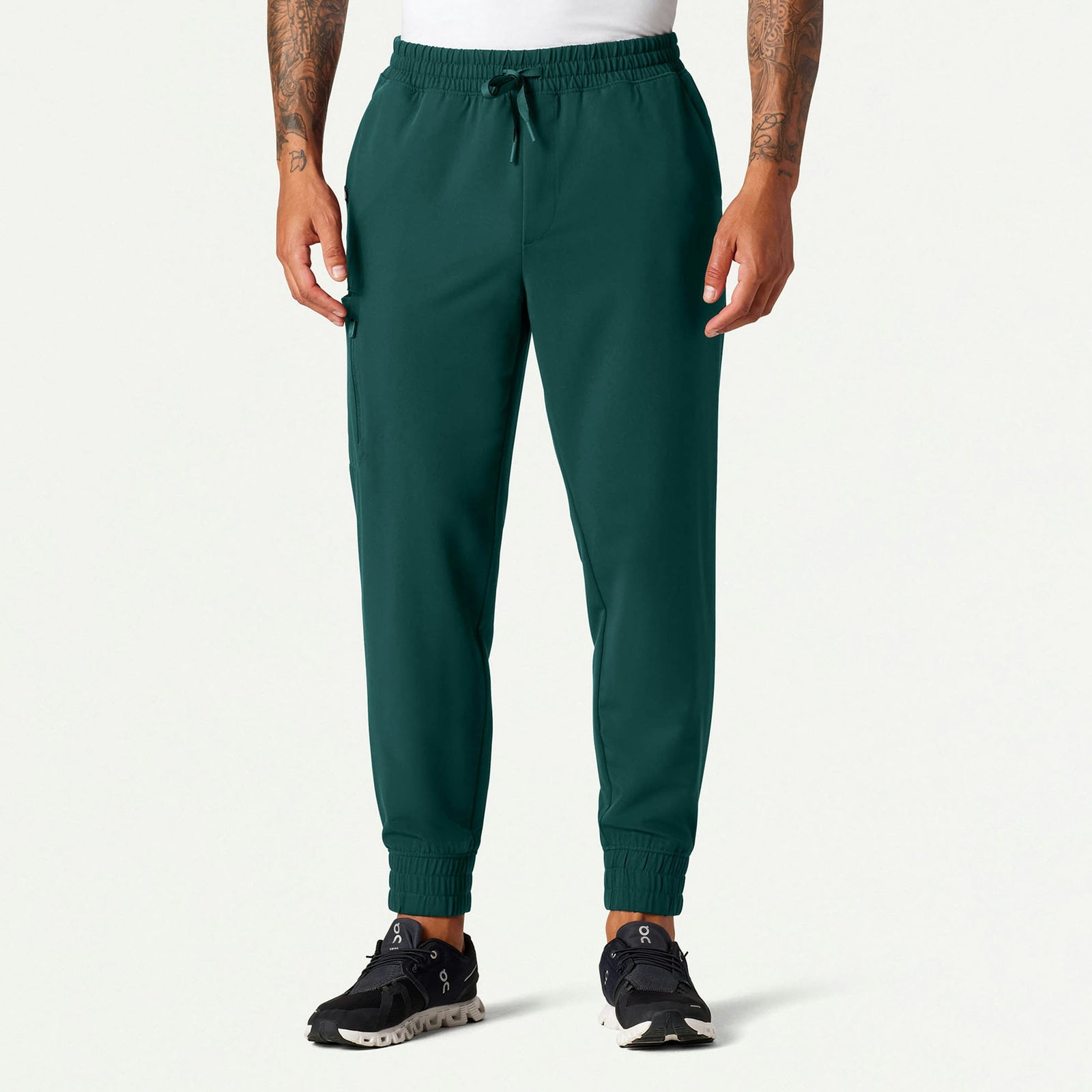 Cobot 8-Pocket Scrub Jogger - Midnight Green - MEN'S PANTS - Jaanuu