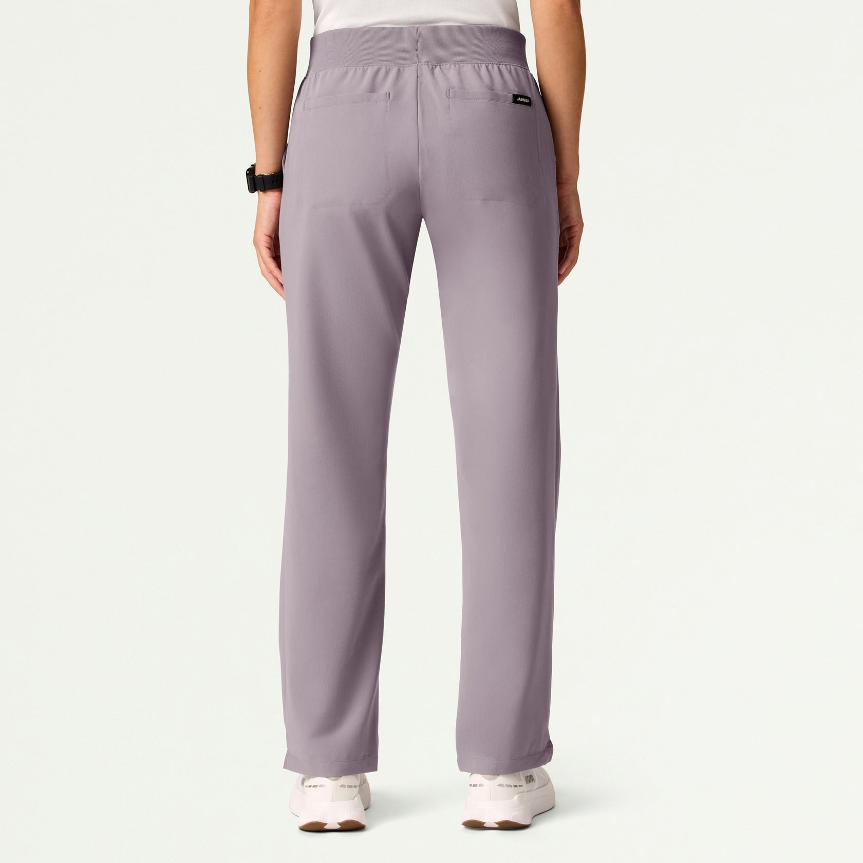 Xenos Essential Knit-Waist Scrub Pant - Chrome - WOMEN'S PANTS - Jaanuu