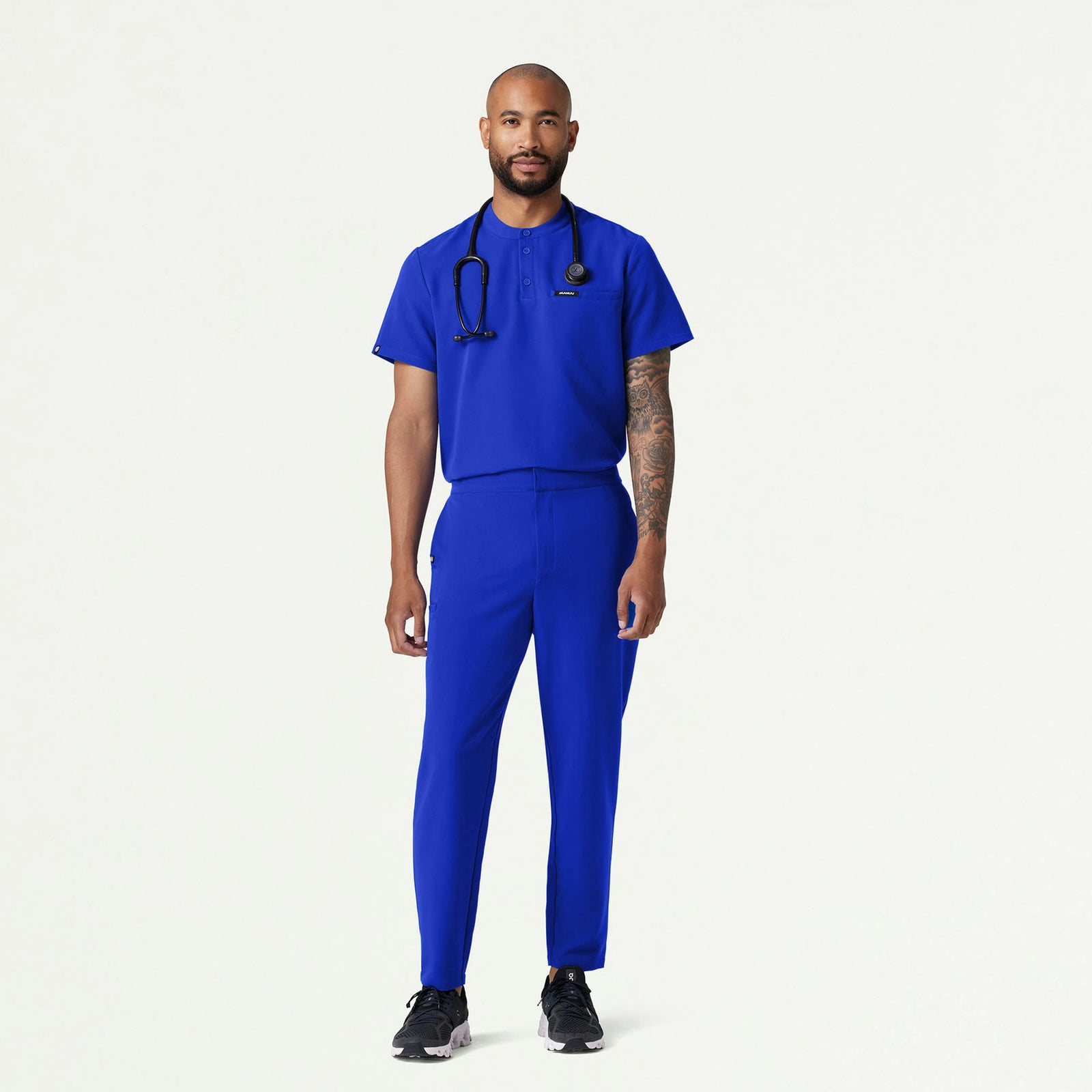 Rubin Tapered 7-Pocket Scrub Pant - Electric Blue - MEN'S PANTS - Jaanuu