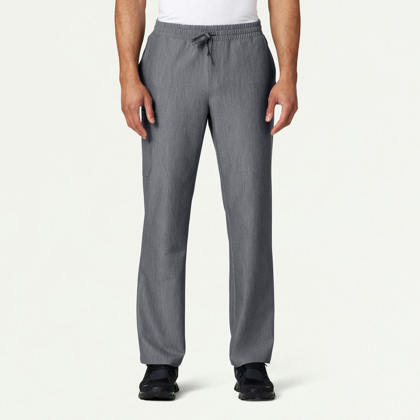 Rhodes Everyday Straight-Leg Scrub Pant - Heather Gray - MEN'S PANTS - Jaanuu