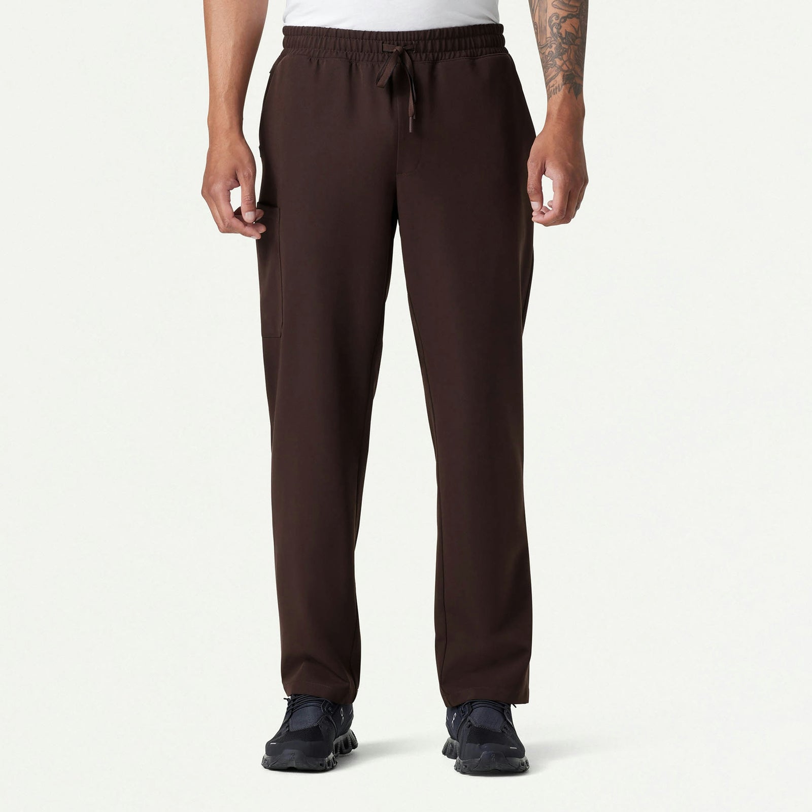 Rhodes Everyday Straight-Leg Scrub Pant - Espresso - MEN'S PANTS - Jaanuu