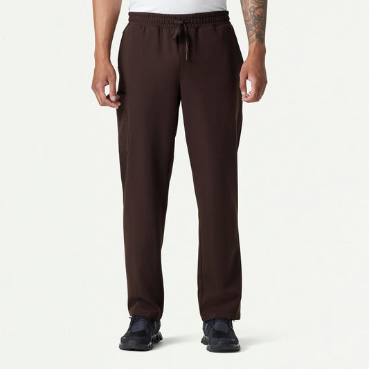 Rhodes Everyday Straight-Leg Scrub Pant - Espresso - MEN'S PANTS - Jaanuu