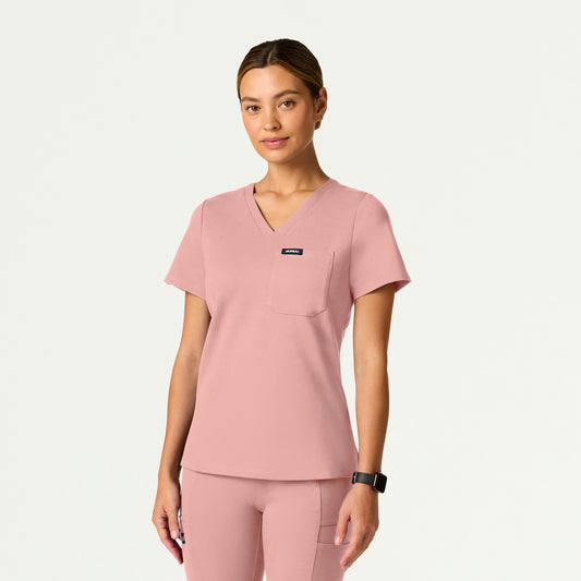 Sona Slim ULTRAsoft Scrub Top - Mauve - WOMEN'S TOPS - Jaanuu