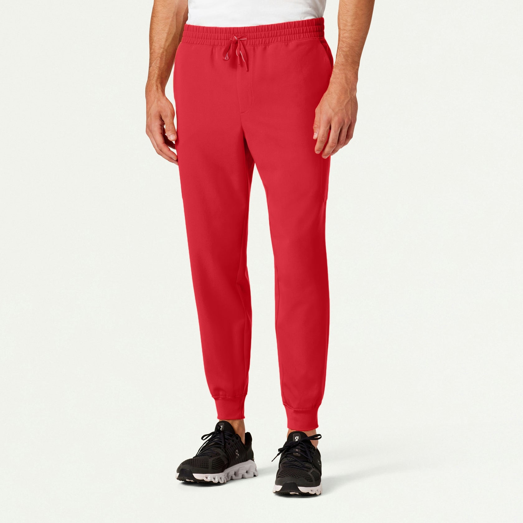 Osmo 8-Pocket Scrub Jogger - Brilliant Red - MEN'S PANTS - Jaanuu