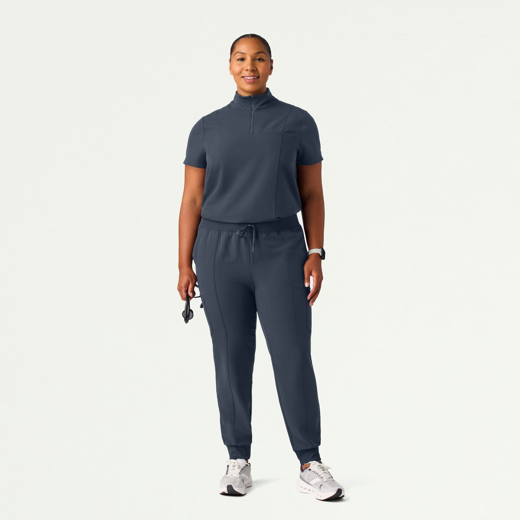 Liv Skinny 8-Pocket Scrub Jogger - Carbon Gray - WOMEN'S PANTS - Jaanuu