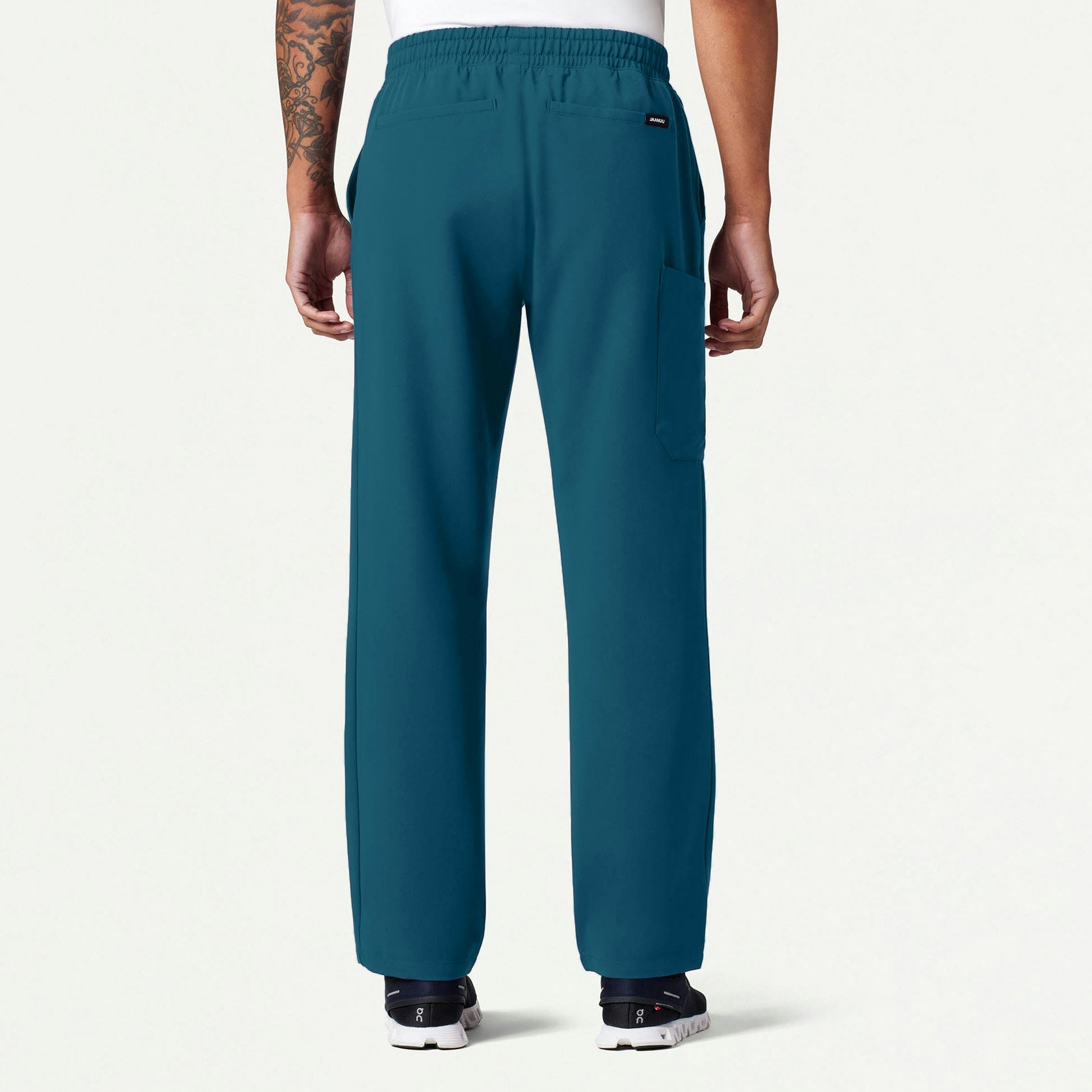 Rhodes Everyday Straight-Leg Scrub Pant - Caribbean Blue - MEN'S PANTS - Jaanuu