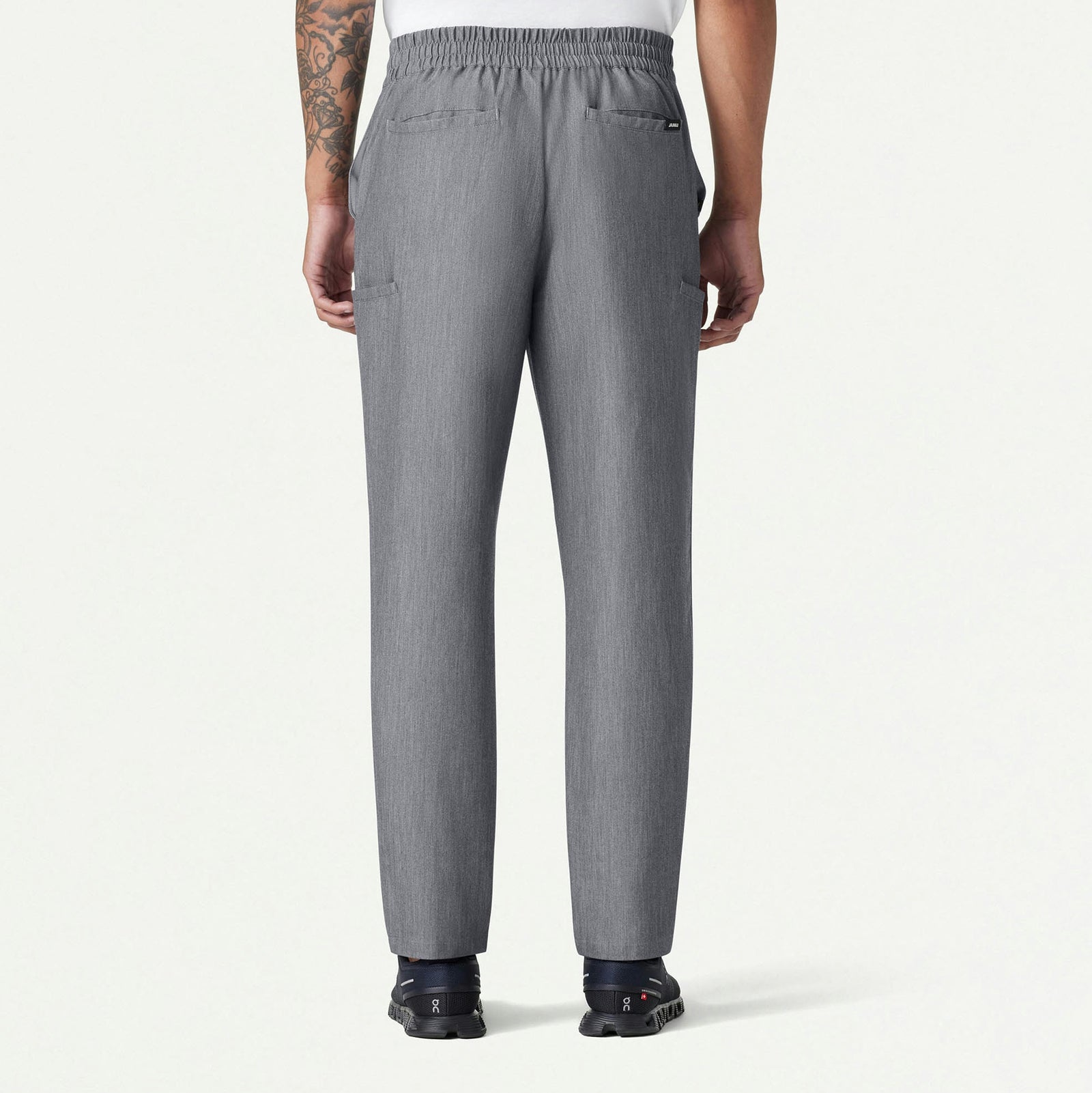 Rubin Tapered 7-Pocket Scrub Pant - Heather Gray - MEN'S PANTS - Jaanuu