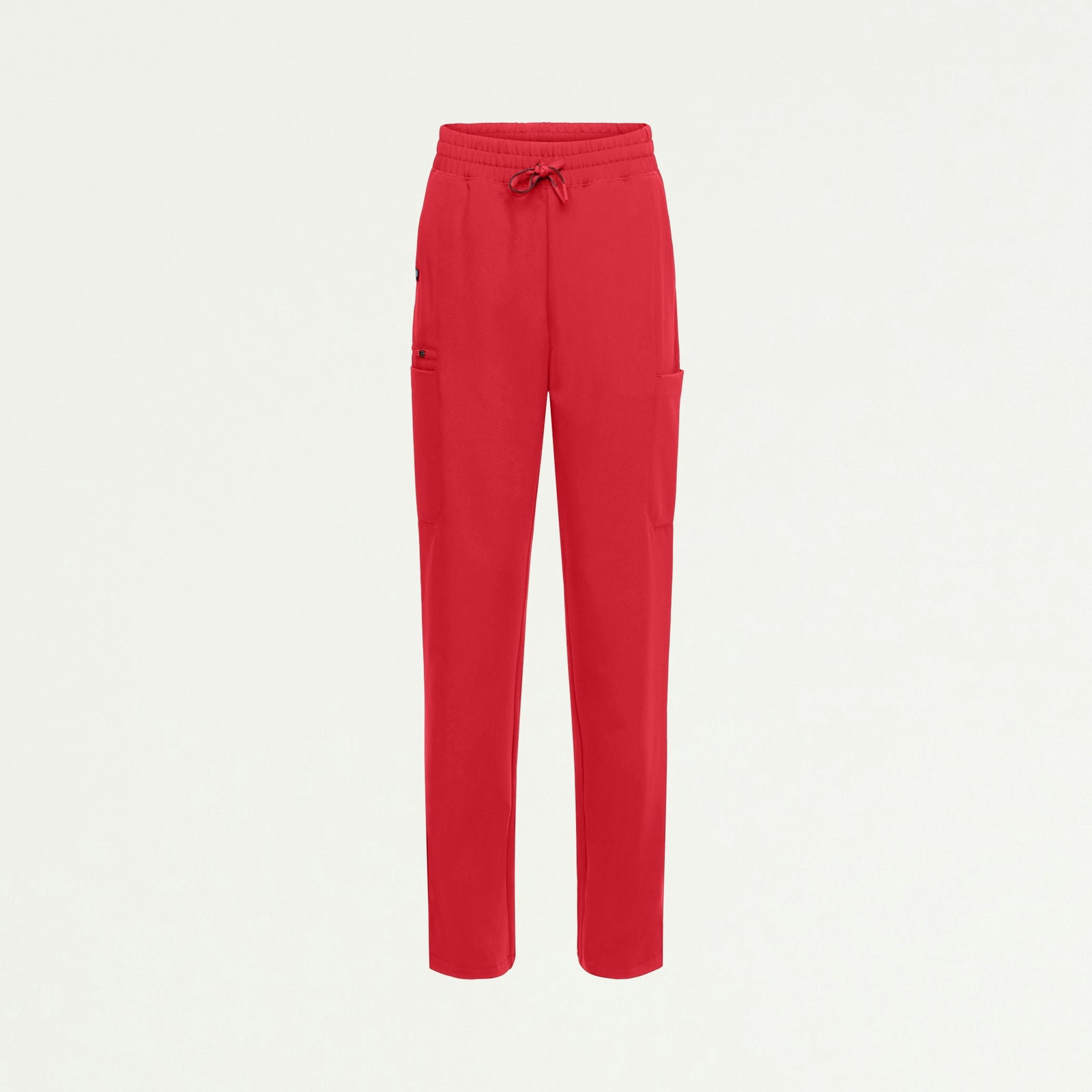 Payla 8-Pocket High Waisted Scrub Pant - Brilliant Red - WOMEN'S PANTS - Jaanuu