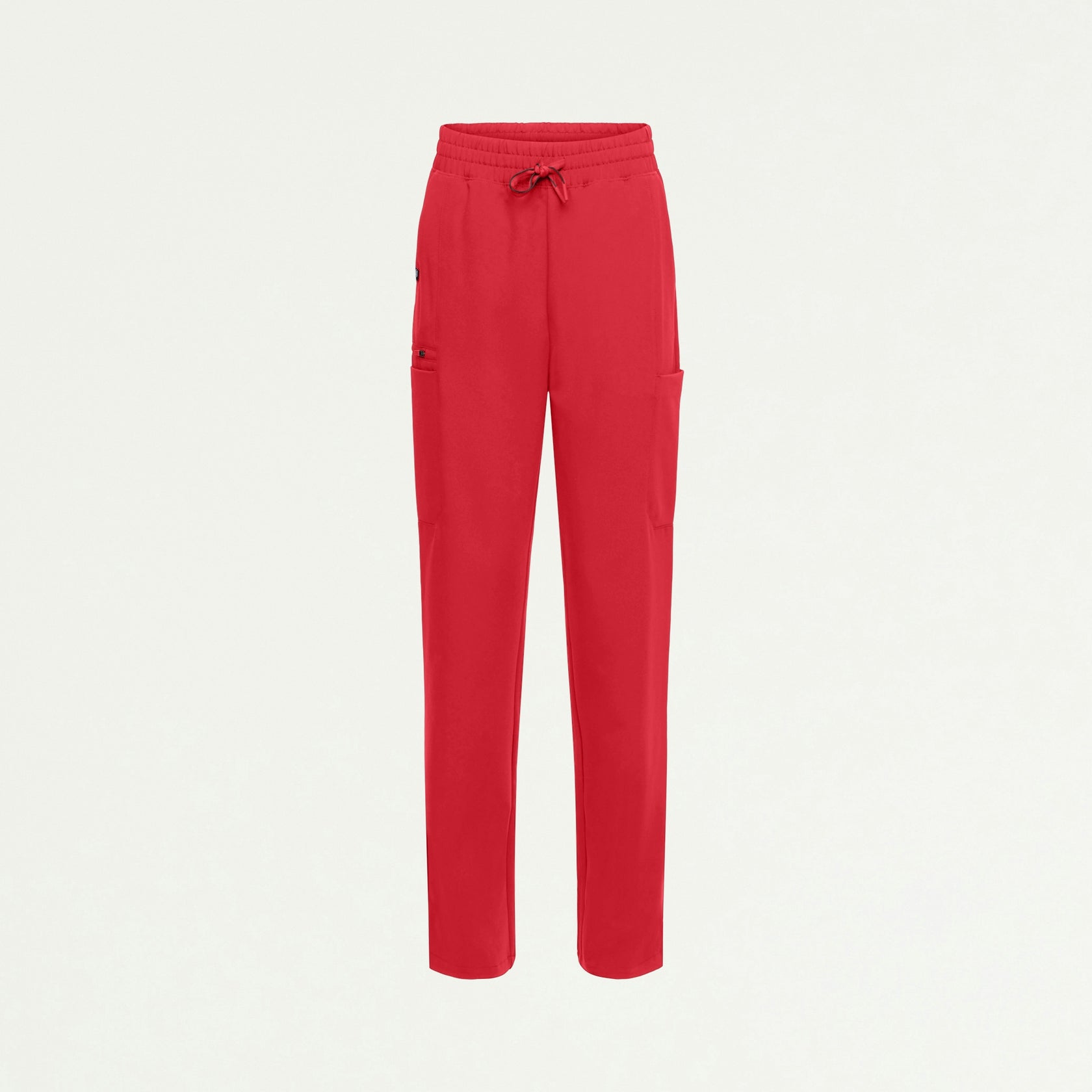 Payla 8-Pocket High Waisted Scrub Pant - Brilliant Red - WOMEN'S PANTS - Jaanuu