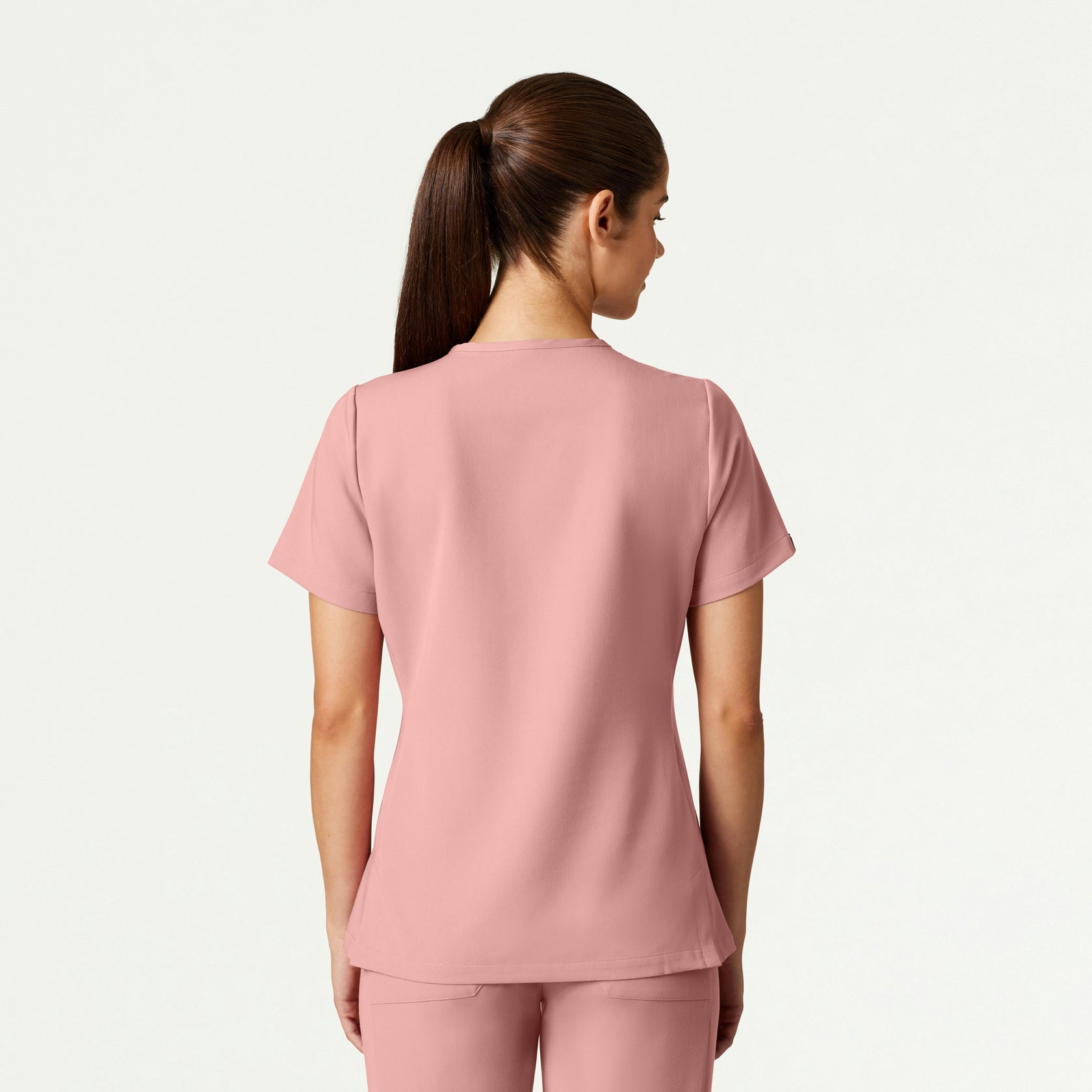 Carte Slim 2-Pocket Scrub Top - Mauve - WOMEN'S TOPS - Jaanuu