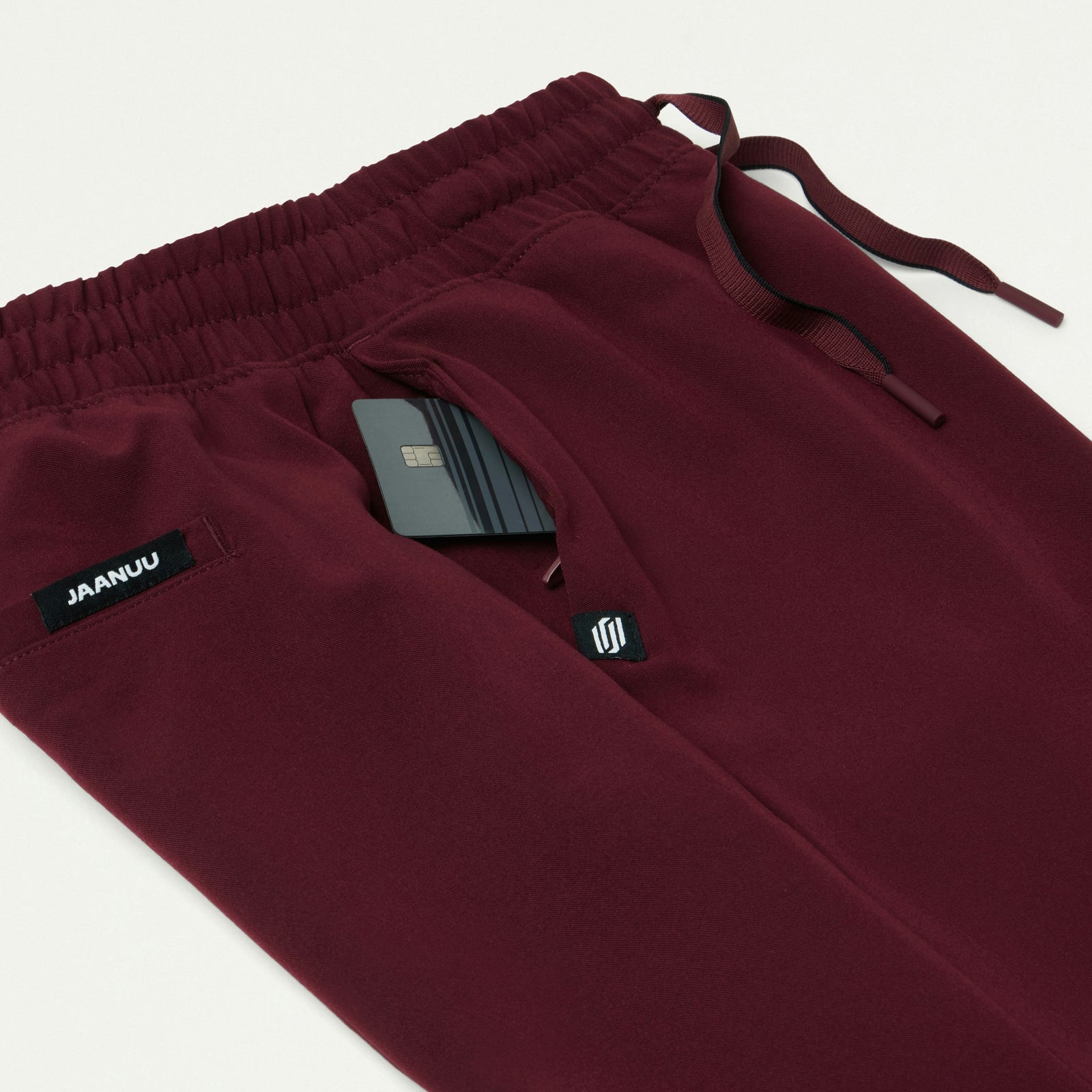 Kerr 365 High Waisted Scrub Pant - Burgundy - WOMEN'S PANTS - Jaanuu