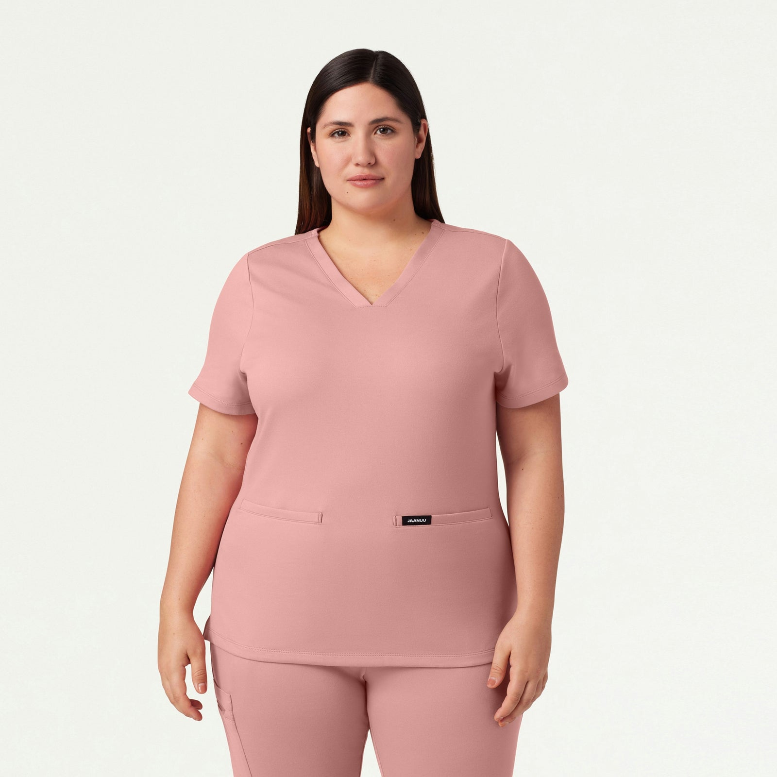 Cesi Slim ULTRAsoft Scrub Top - Mauve - WOMEN'S TOPS - Jaanuu