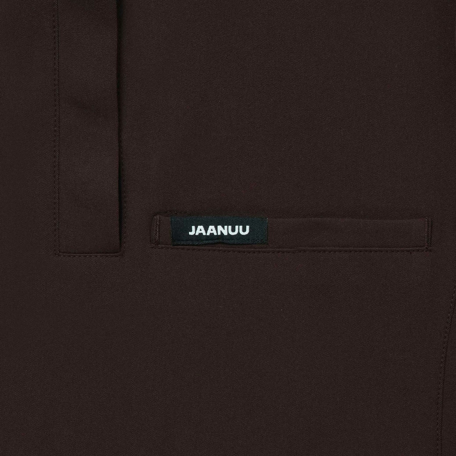 Savi Tuck-In Stand-Collar Scrub Top - Espresso - WOMEN'S TOPS - Jaanuu