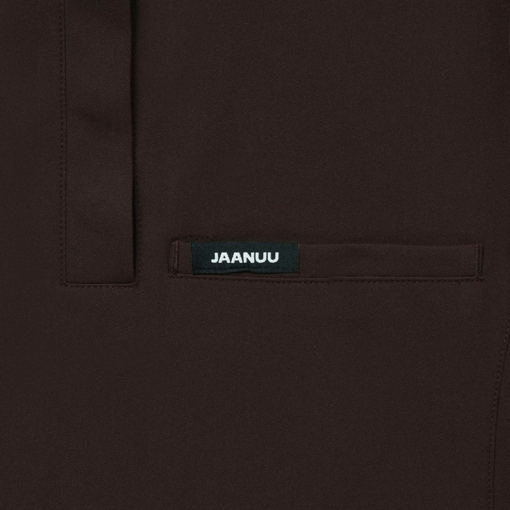 Savi Tuck-In Stand-Collar Scrub Top - Espresso - WOMEN'S TOPS - Jaanuu