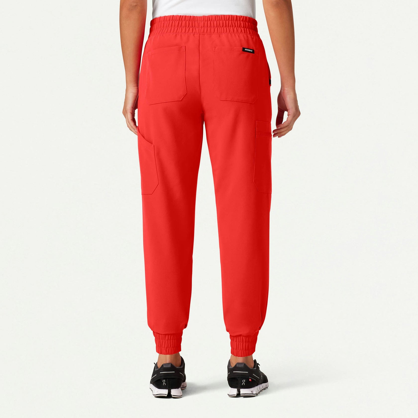 Neo Everyday Cargo Scrub Jogger - Solar Red - WOMEN'S PANTS - Jaanuu