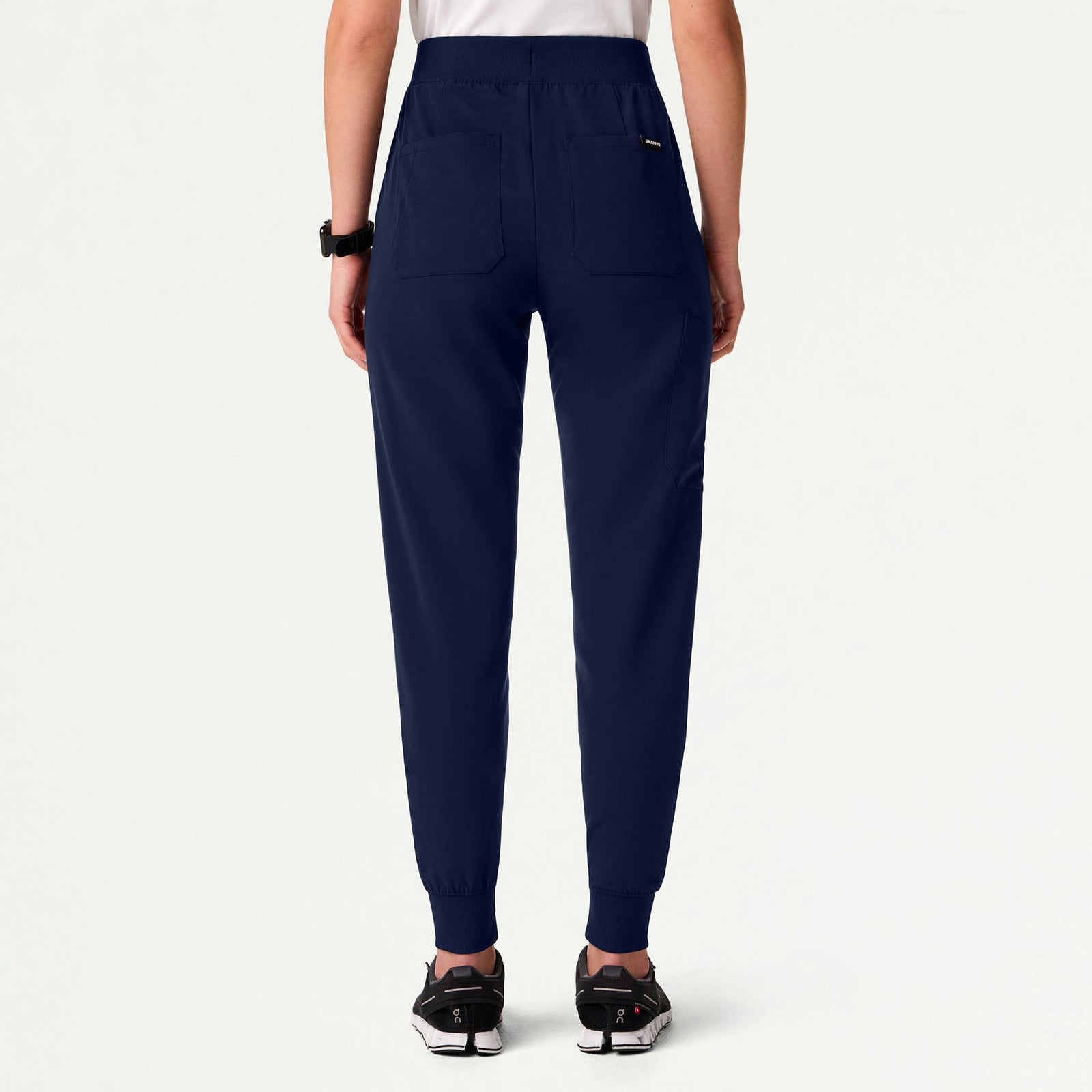 Silex Slim High Waisted Scrub Jogger - Midnight Navy - WOMEN'S PANTS - Jaanuu