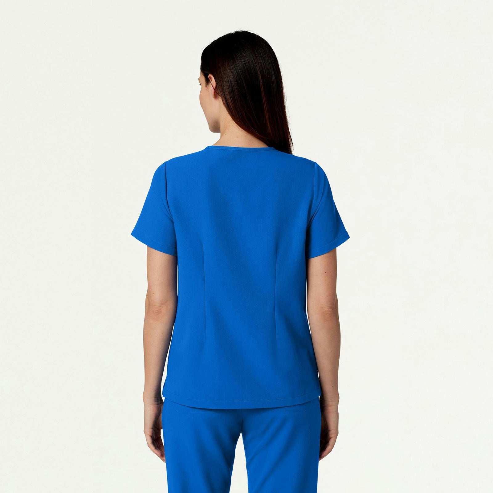 Rhena Essential 1-Pocket Scrub Top - Royal Blue - WOMEN'S TOPS - Jaanuu