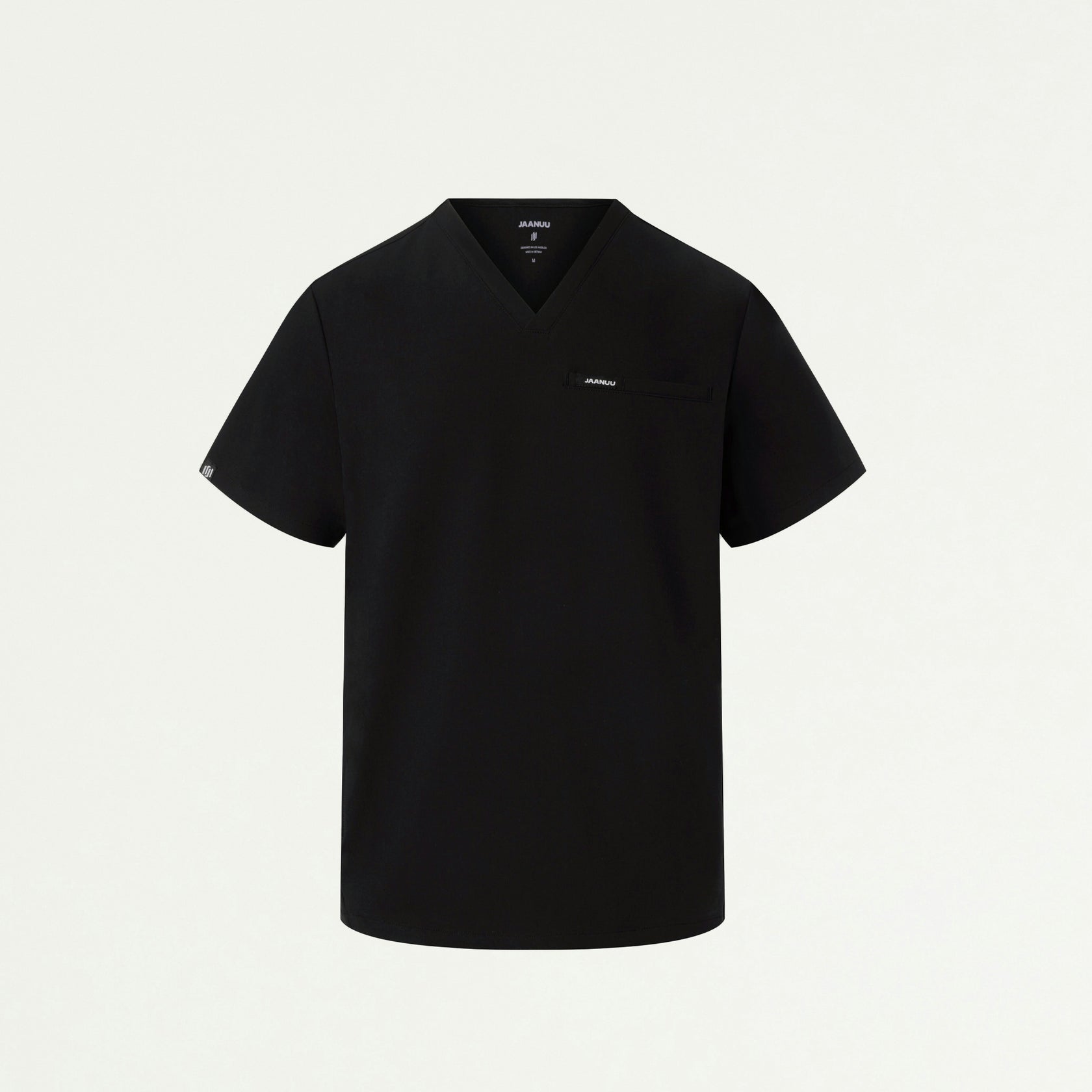 Platt 3-Pocket Scrub Top - Black - MEN'S TOPS - Jaanuu