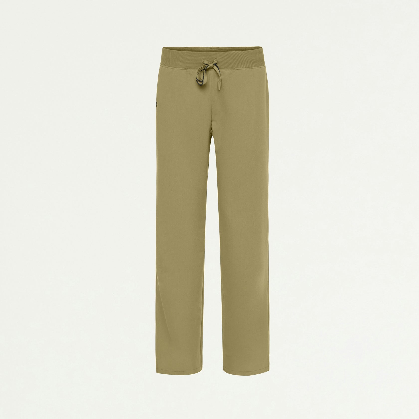 Xenos Essential Knit-Waist Scrub Pant - Ceramic Khaki - WOMEN'S PANTS - Jaanuu