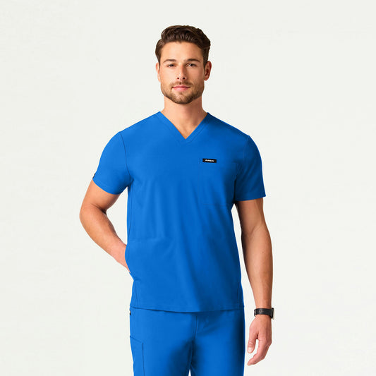 Bron ULTRAlite™ 3-Pocket Scrub Top - Royal Blue - MEN'S TOPS - Jaanuu