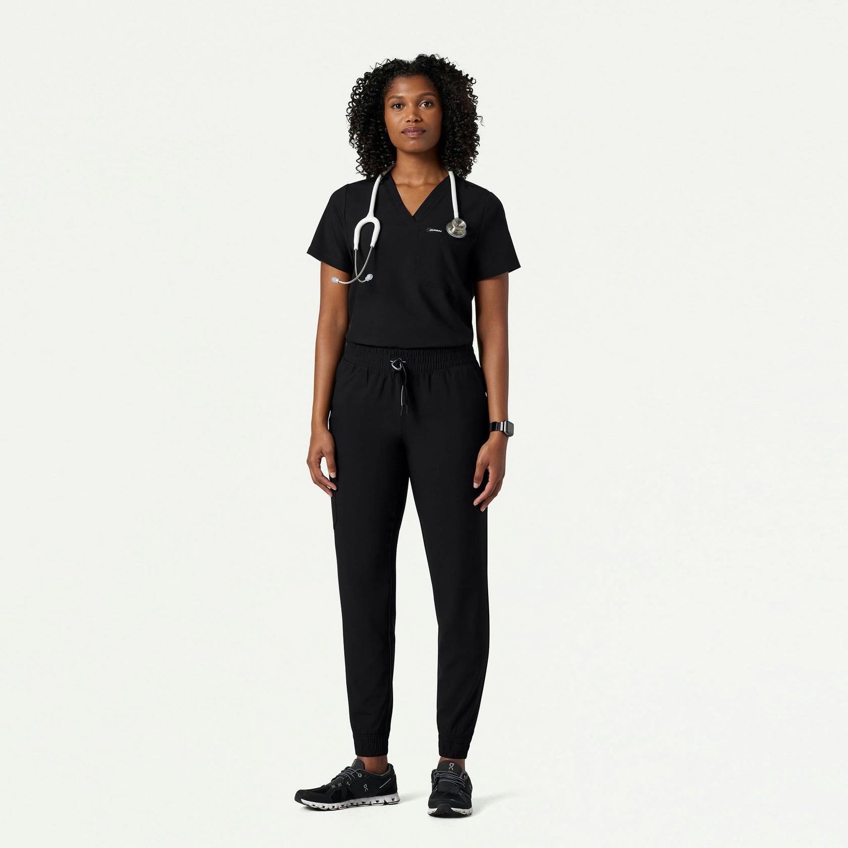 Fiora Slim ULTRAlite Scrub Jogger - Black - WOMEN'S PANTS - Jaanuu