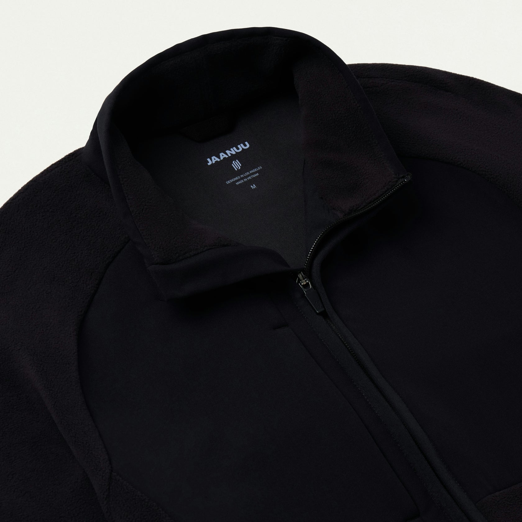 Cloud Hybrid Fleece Jacket - Black - MEN'S JACKETS - Jaanuu