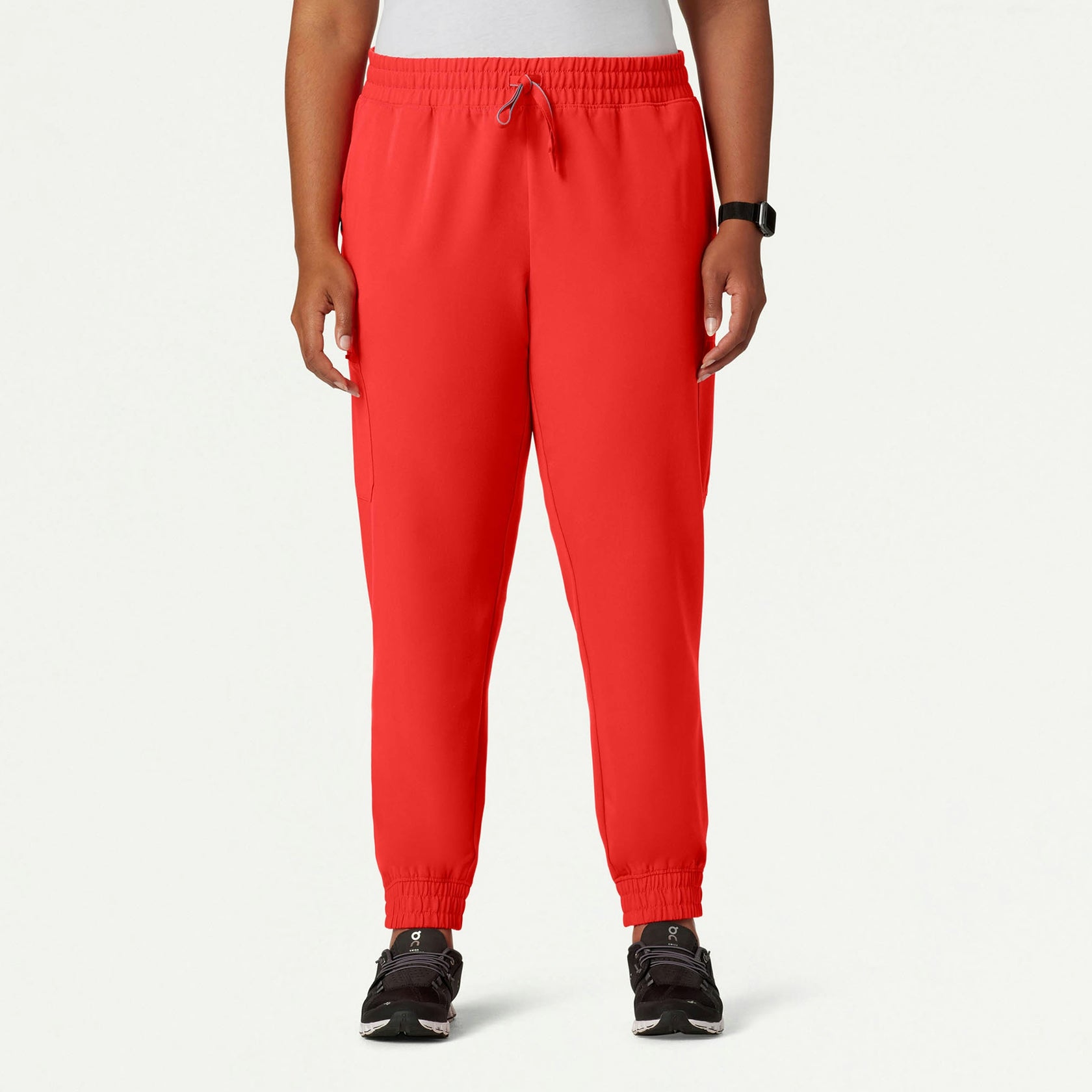 Neo Everyday Cargo Scrub Jogger - Solar Red - WOMEN'S PANTS - Jaanuu