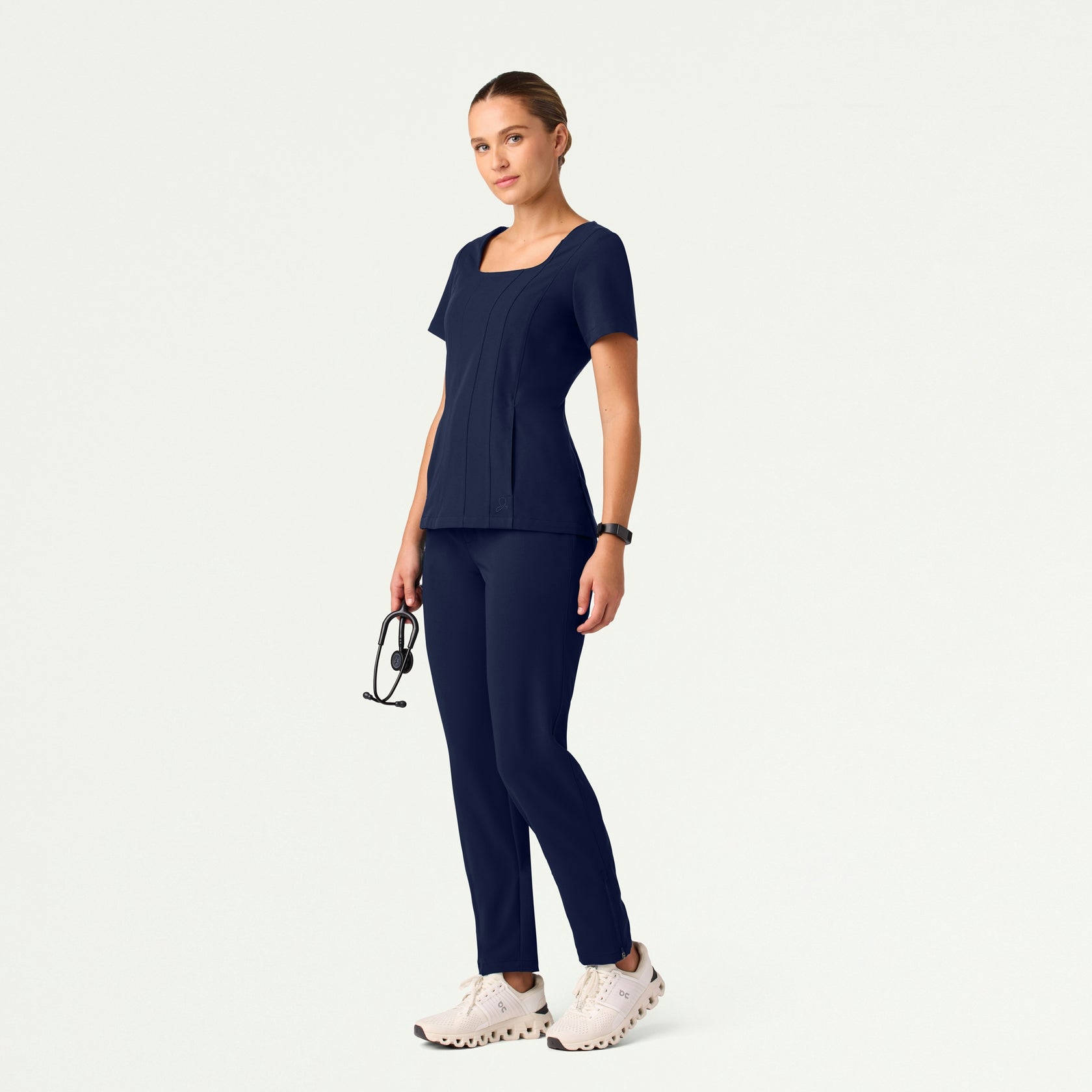 Skyler Slim Zip-Fly Scrub Pant - Midnight Navy - WOMEN'S PANTS - Jaanuu