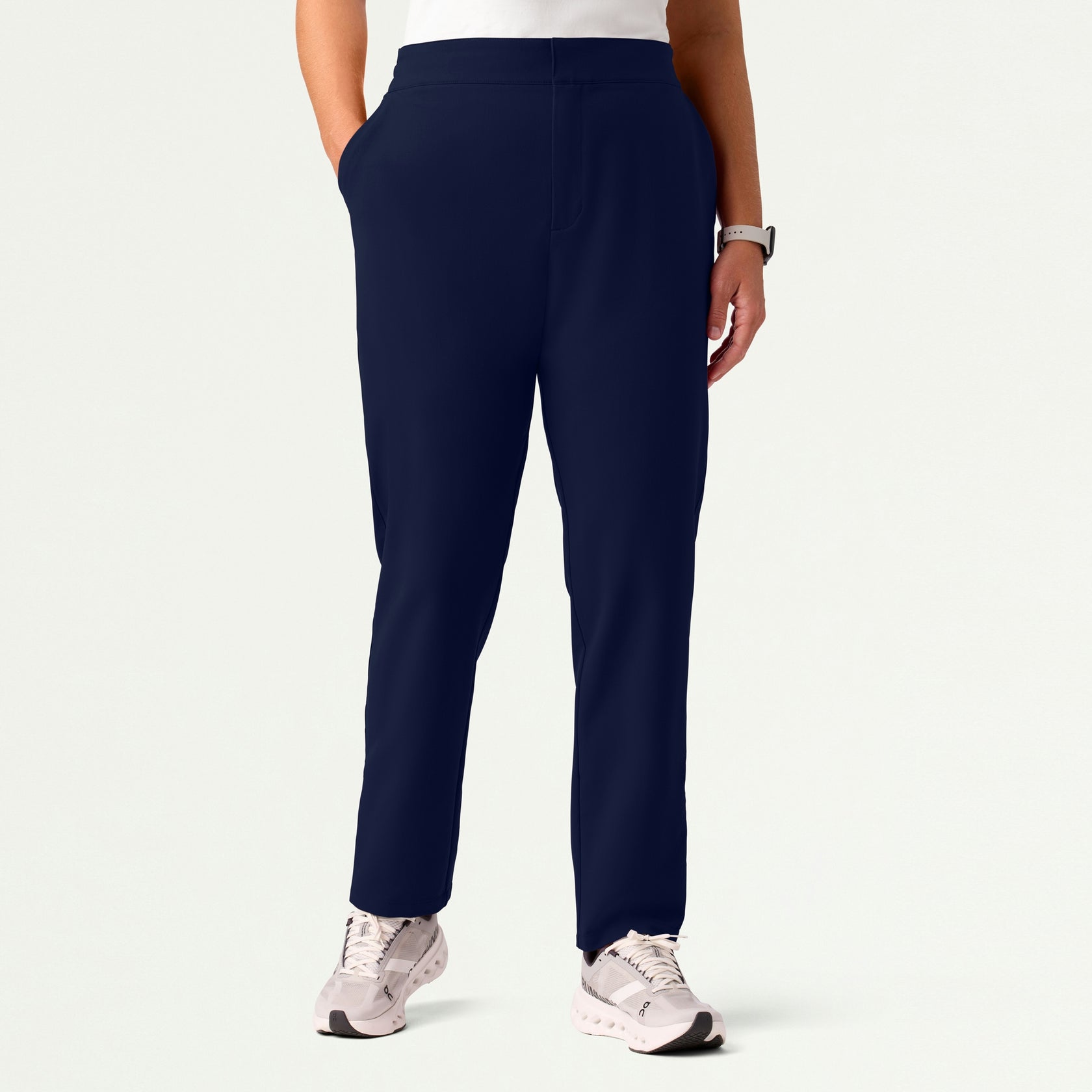 Skyler Slim Zip-Fly Scrub Pant - Midnight Navy - WOMEN'S PANTS - Jaanuu