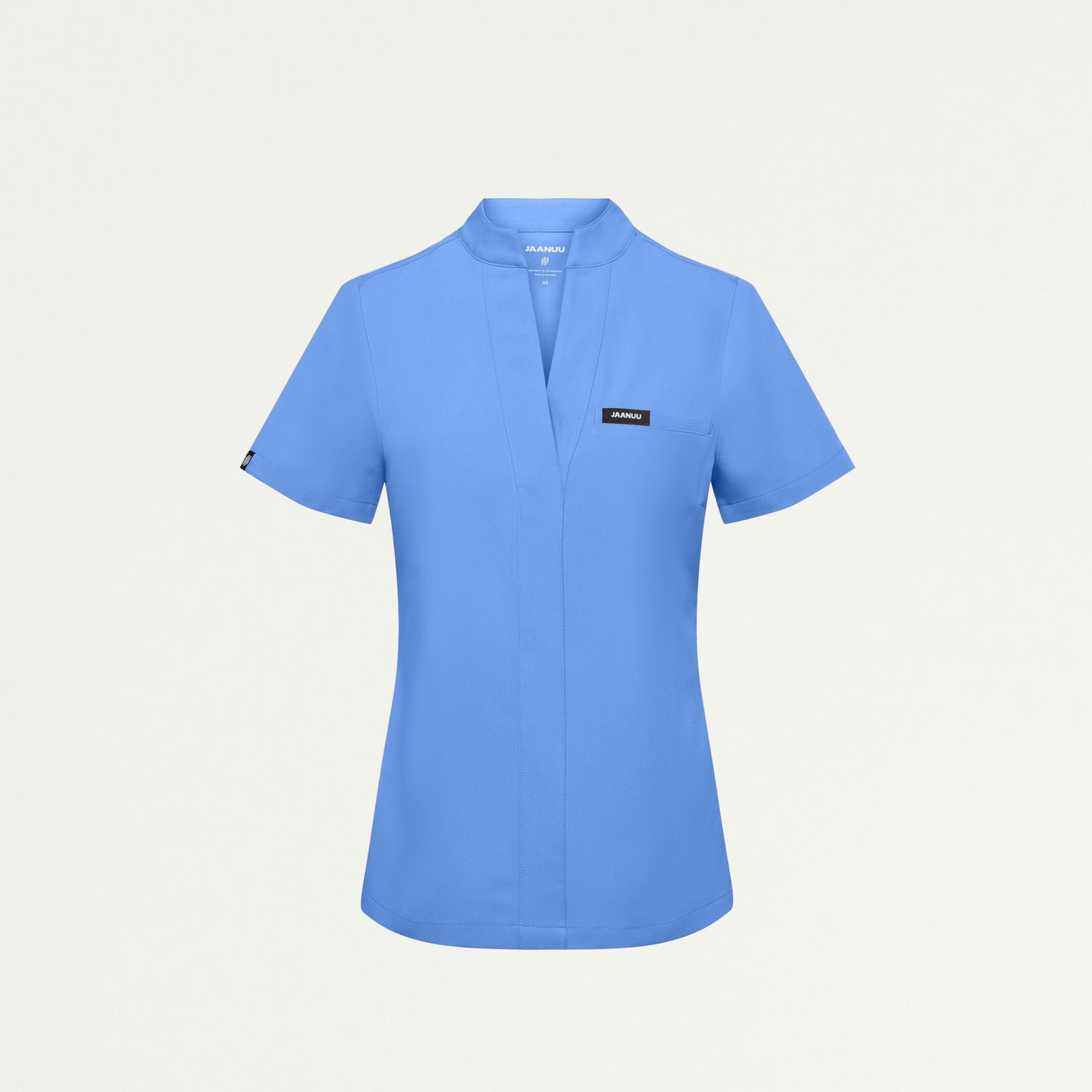 Serin Slim 1-Pocket Scrub Top - Ceil Blue - WOMEN'S TOPS - Jaanuu