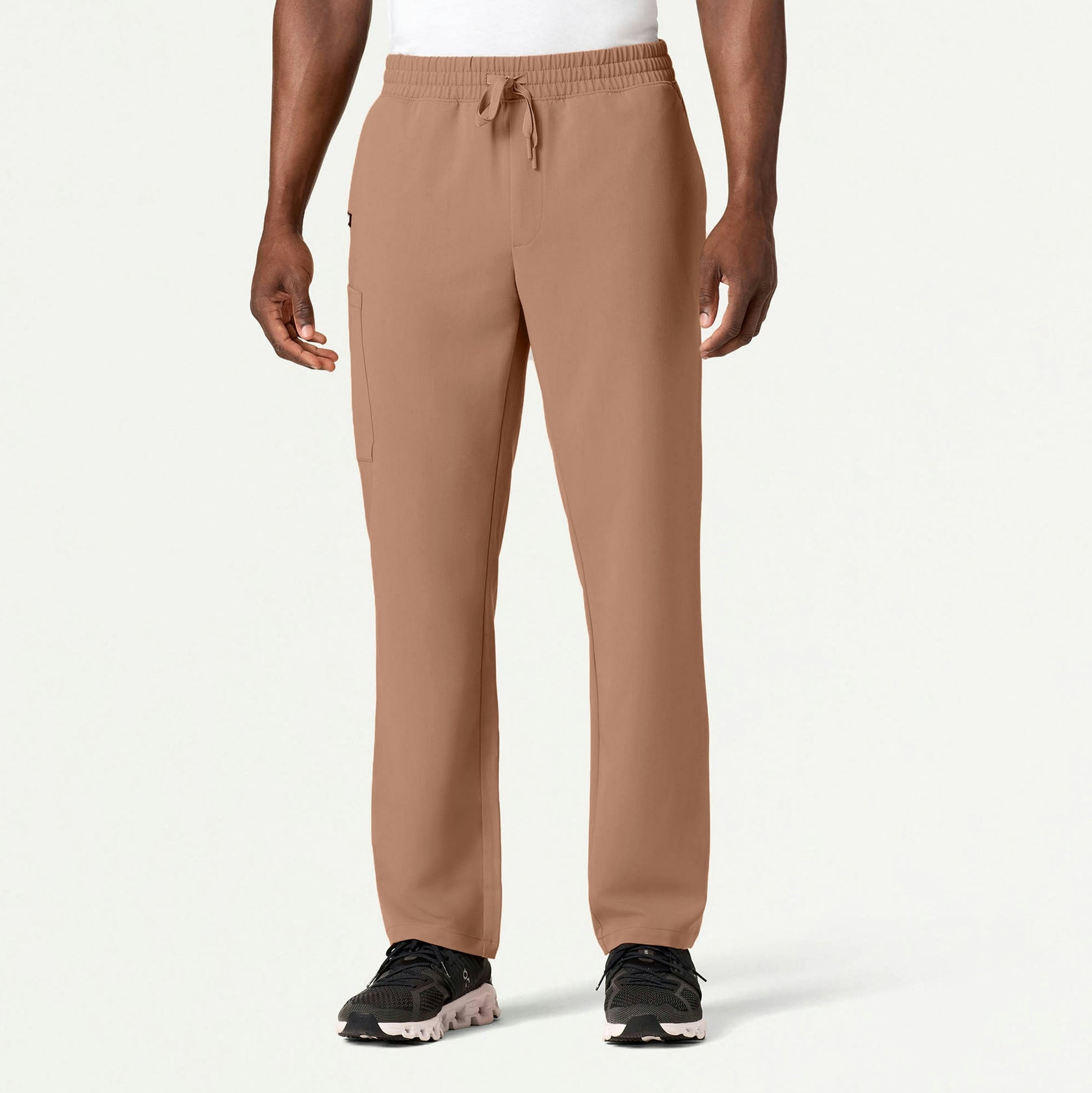 Rhodes Everyday Straight-Leg Scrub Pant - Clay - MEN'S PANTS - Jaanuu