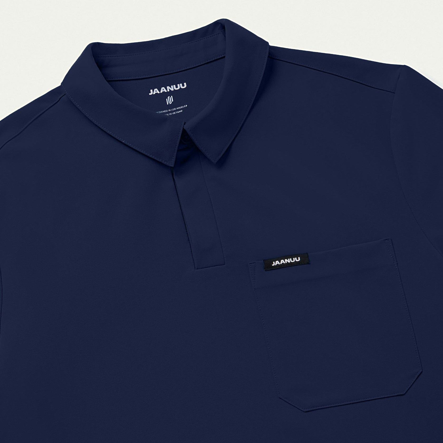 Axis Polo Scrub Top - Midnight Navy - MEN'S TOPS - Jaanuu