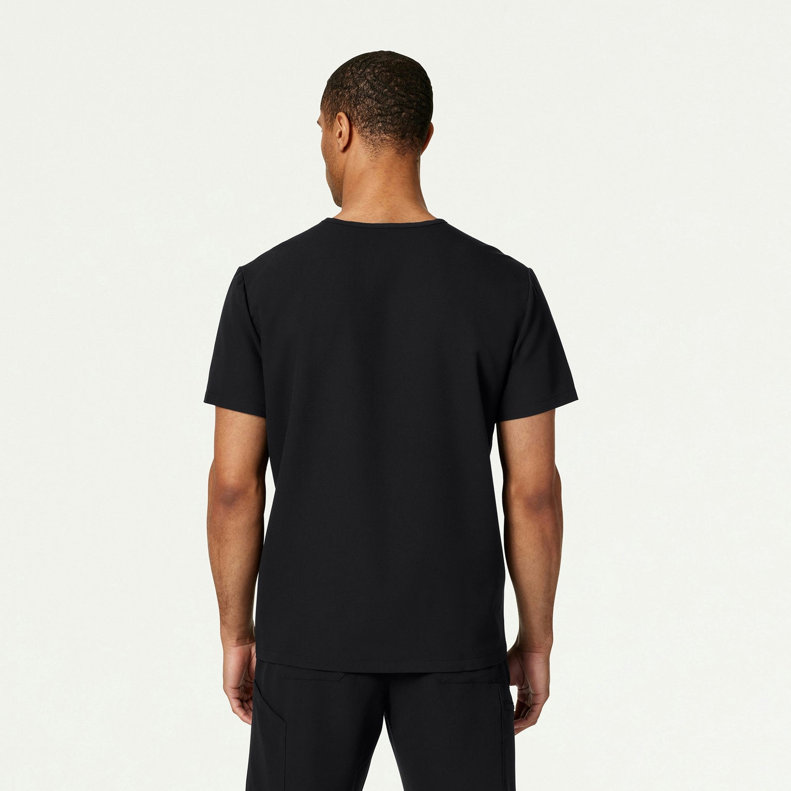 Platt 3-Pocket Scrub Top - Black - MEN'S TOPS - Jaanuu