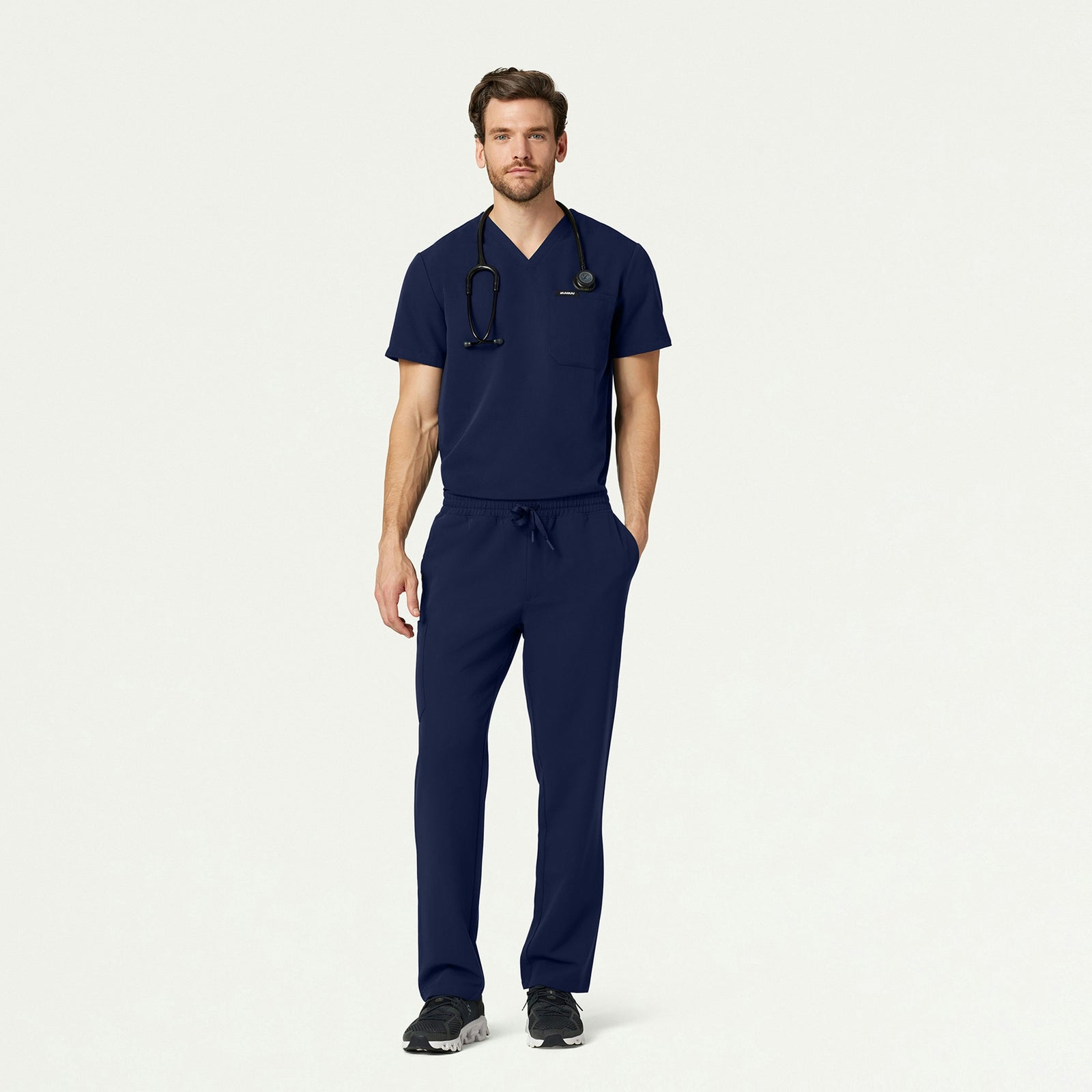 Rhodes Everyday Straight-Leg Scrub Pant - Midnight Navy - MEN'S PANTS - Jaanuu