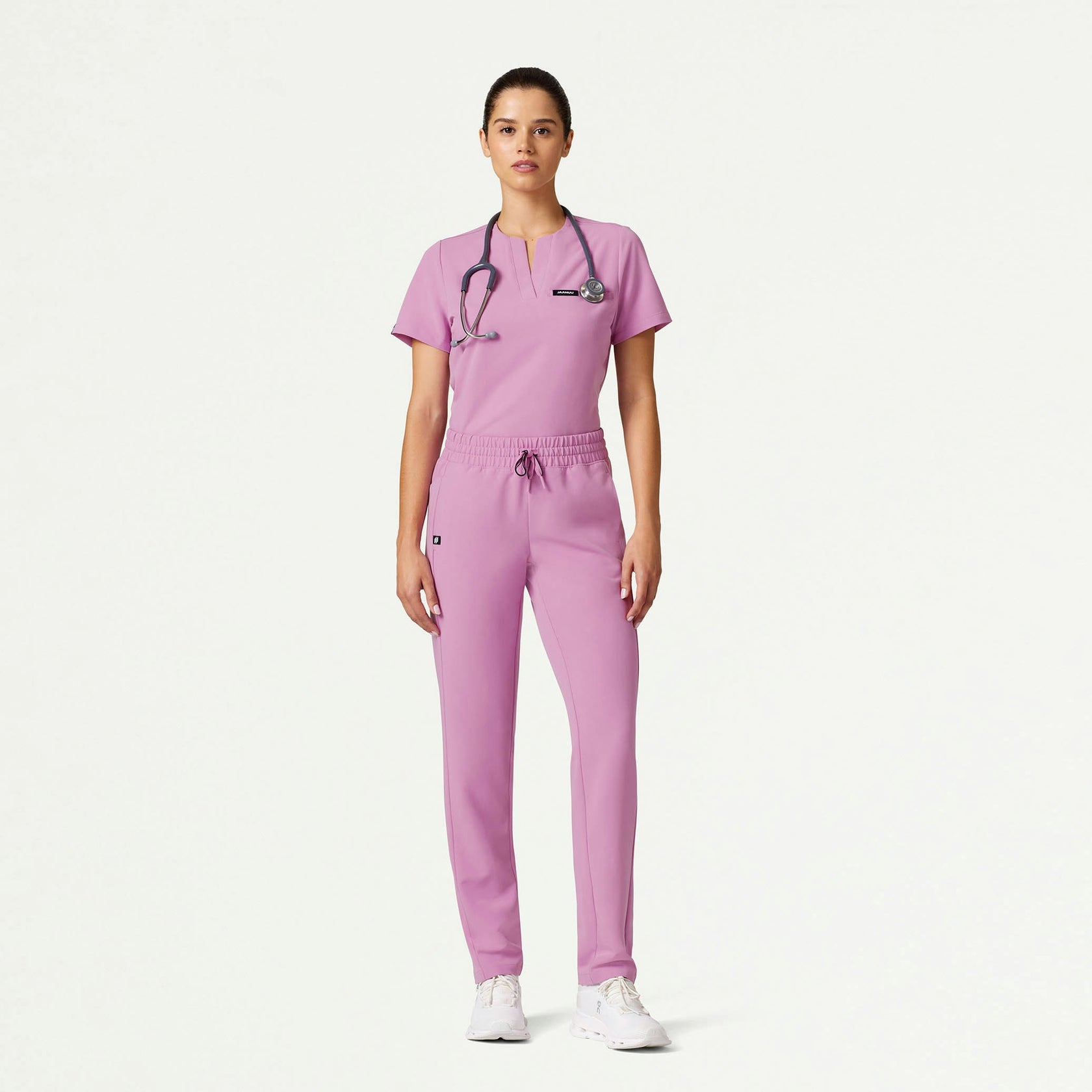 Effie Slim 6-Pocket Scrub Pant - Light Magenta - WOMEN'S PANTS - Jaanuu