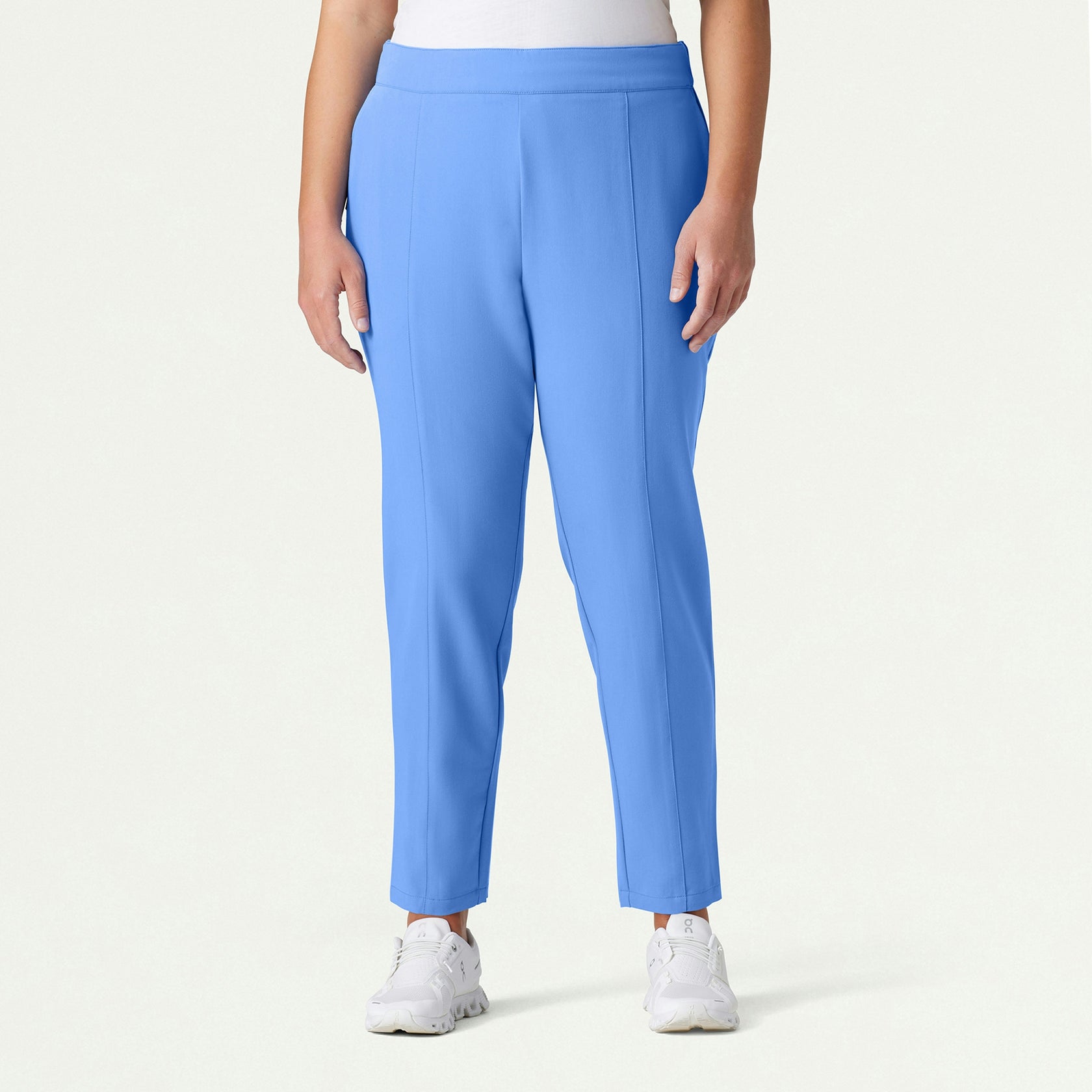 Lio Tapered 5-Pocket Scrub Pant - Ceil Blue - WOMEN'S PANTS - Jaanuu